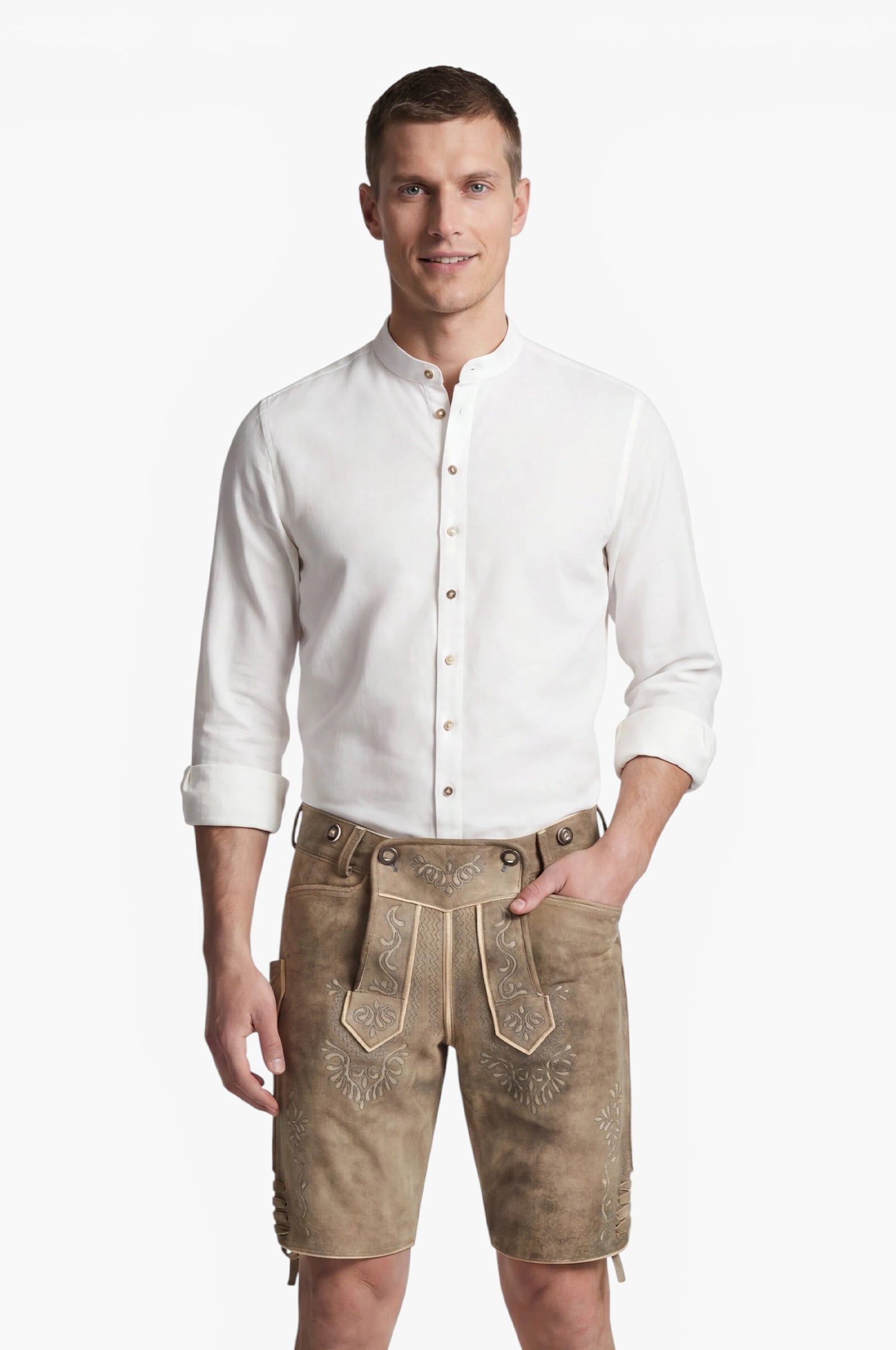 Ziegen Lederhose Josef in Inka