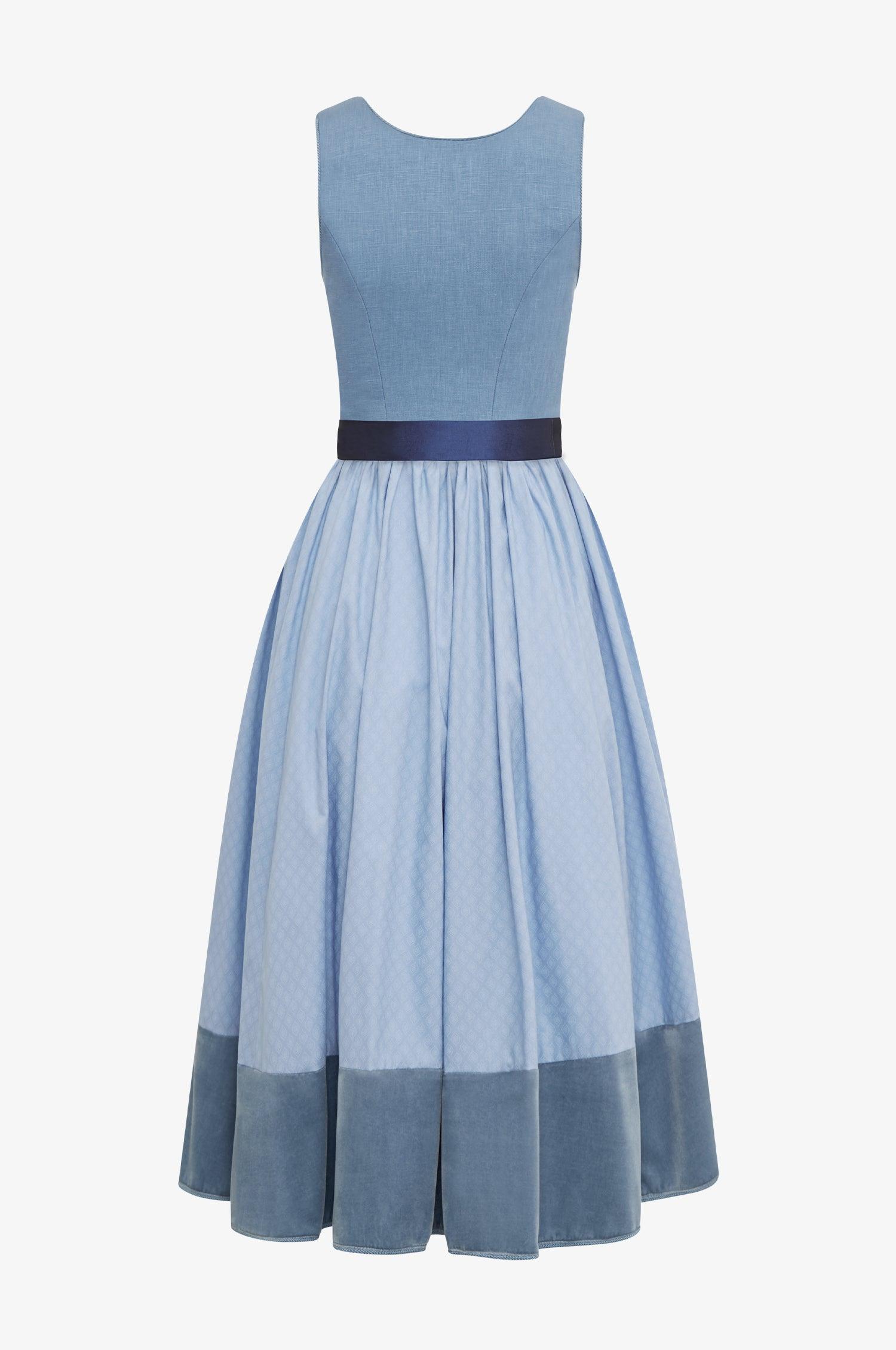 Jubiläumsdirndl in Stahlblau - TRACHT À PORTER