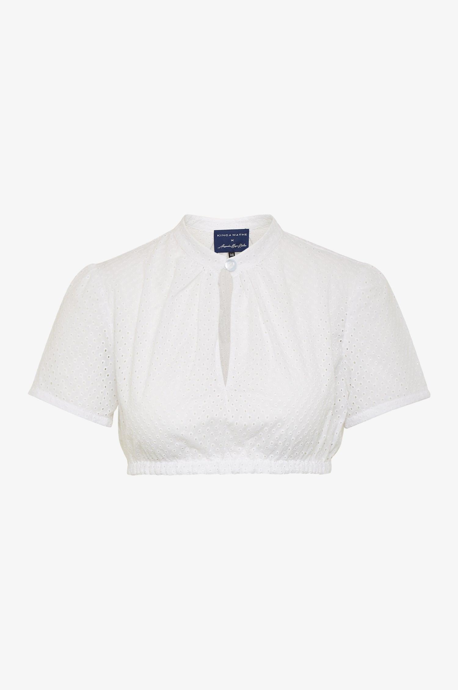 Dirndlbluse Sandy in Weiß - TRACHT À PORTER