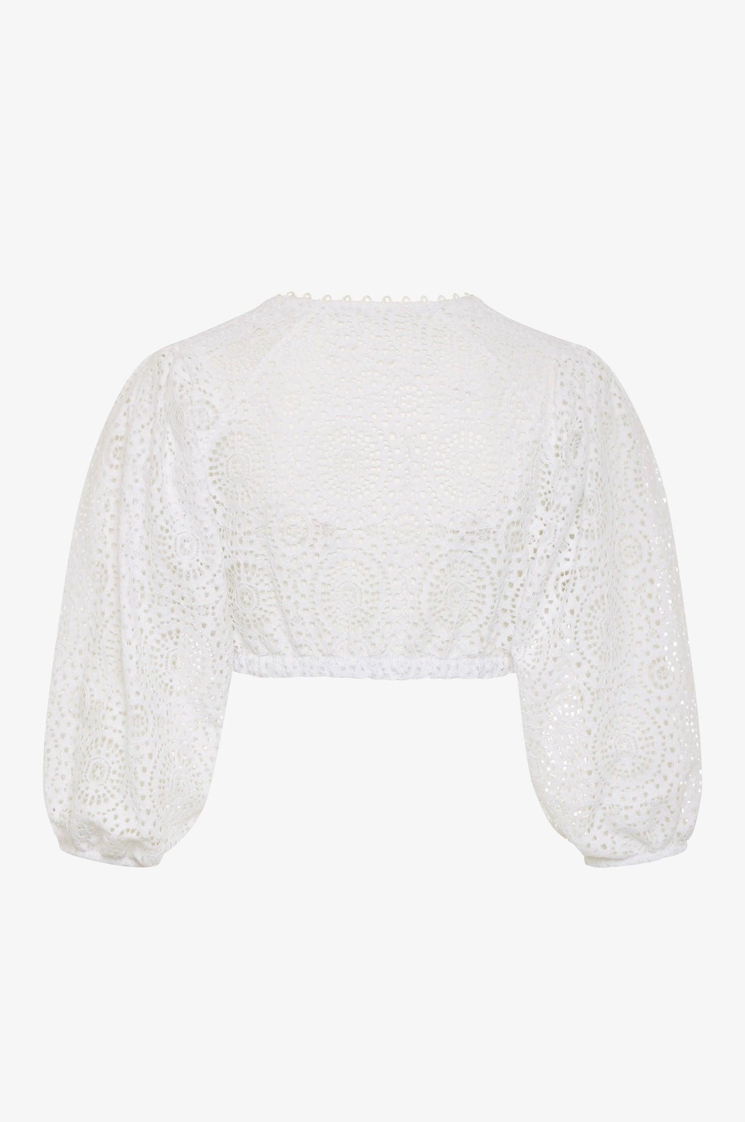 Bluse Kaira in Weiß - TRACHT À PORTER