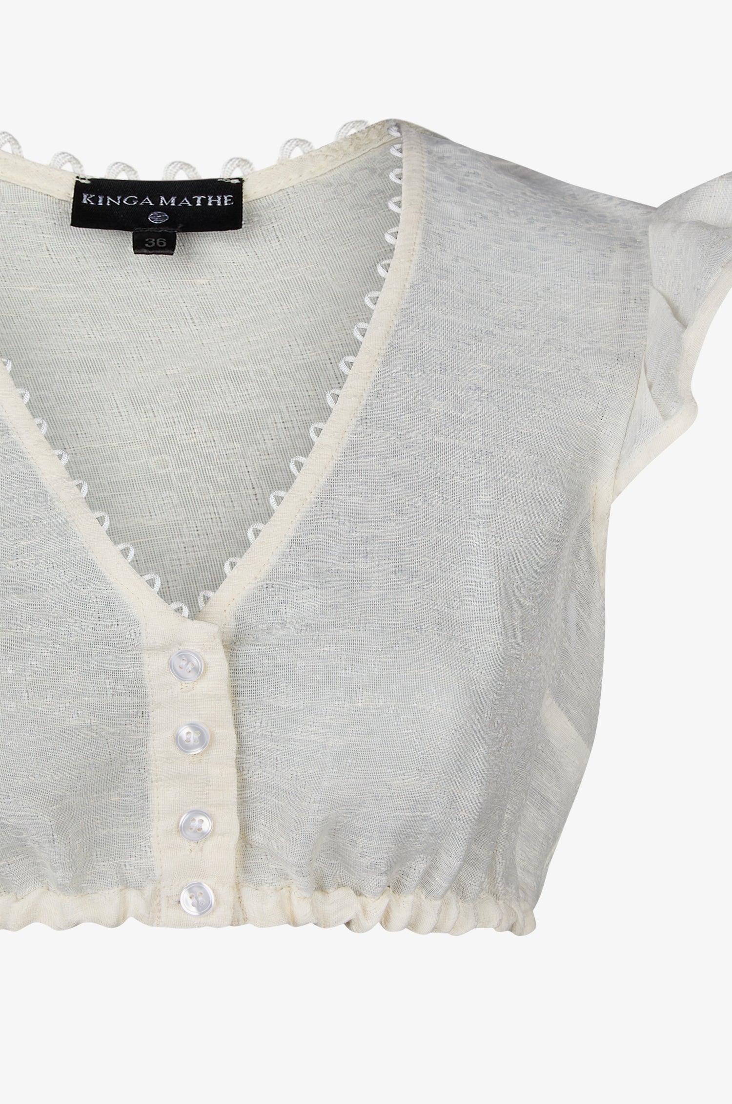 Dirndlbluse Kiki in Weiß - TRACHT À PORTER