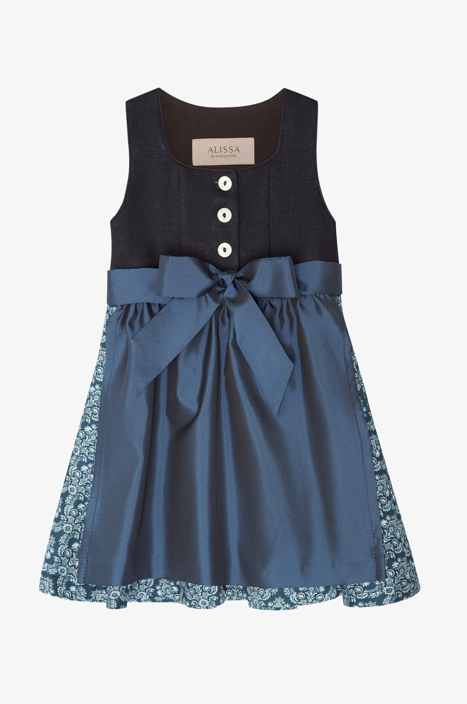 Kinderdirndl Anna in Nachtblau - TRACHT À PORTER