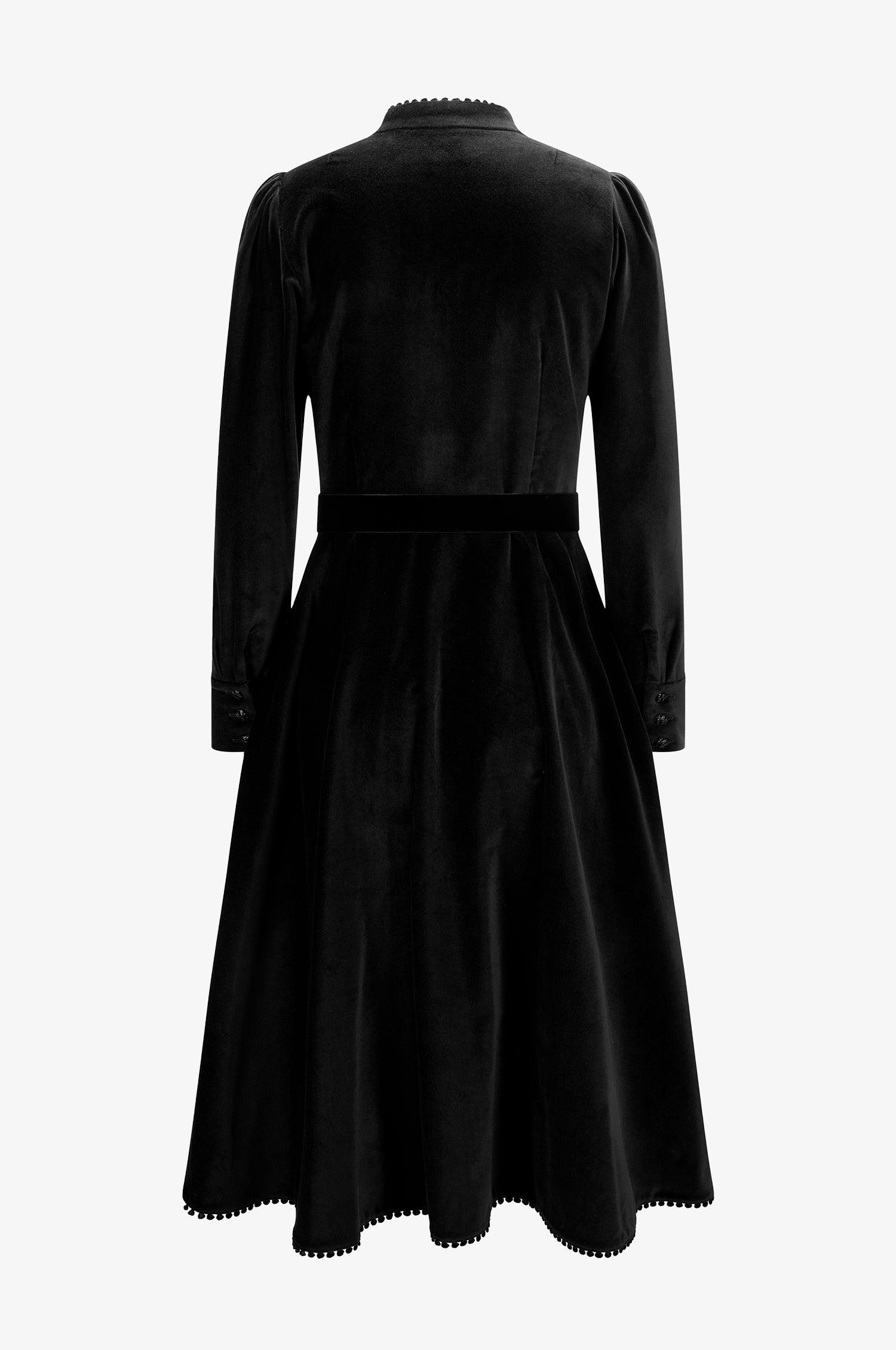 Samtkleid Ann in Schwarz - TRACHT À PORTER