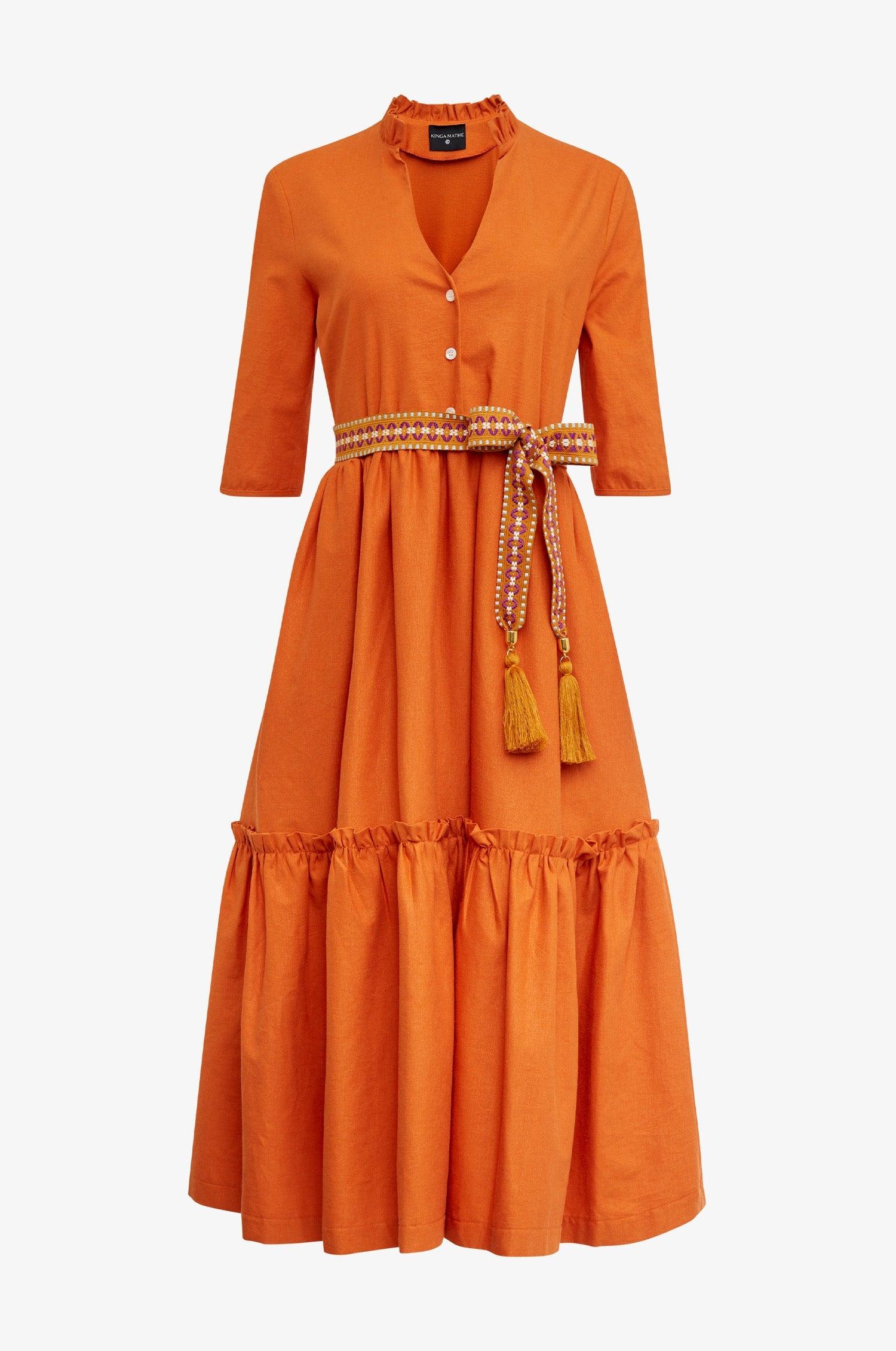 Kleid Sue in Orange - TRACHT À PORTER