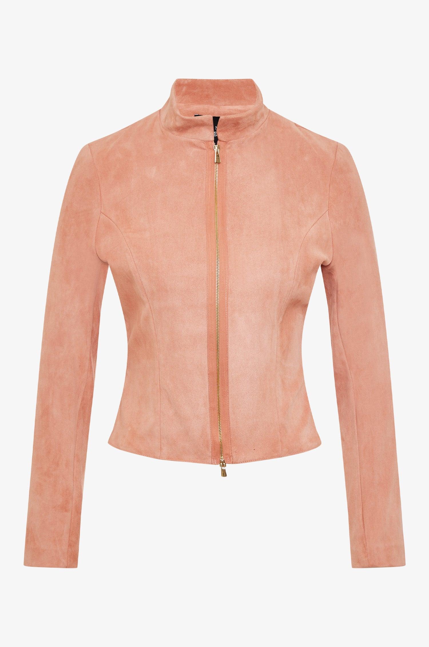 Lederjacke Sybille in peach - TRACHT À PORTER