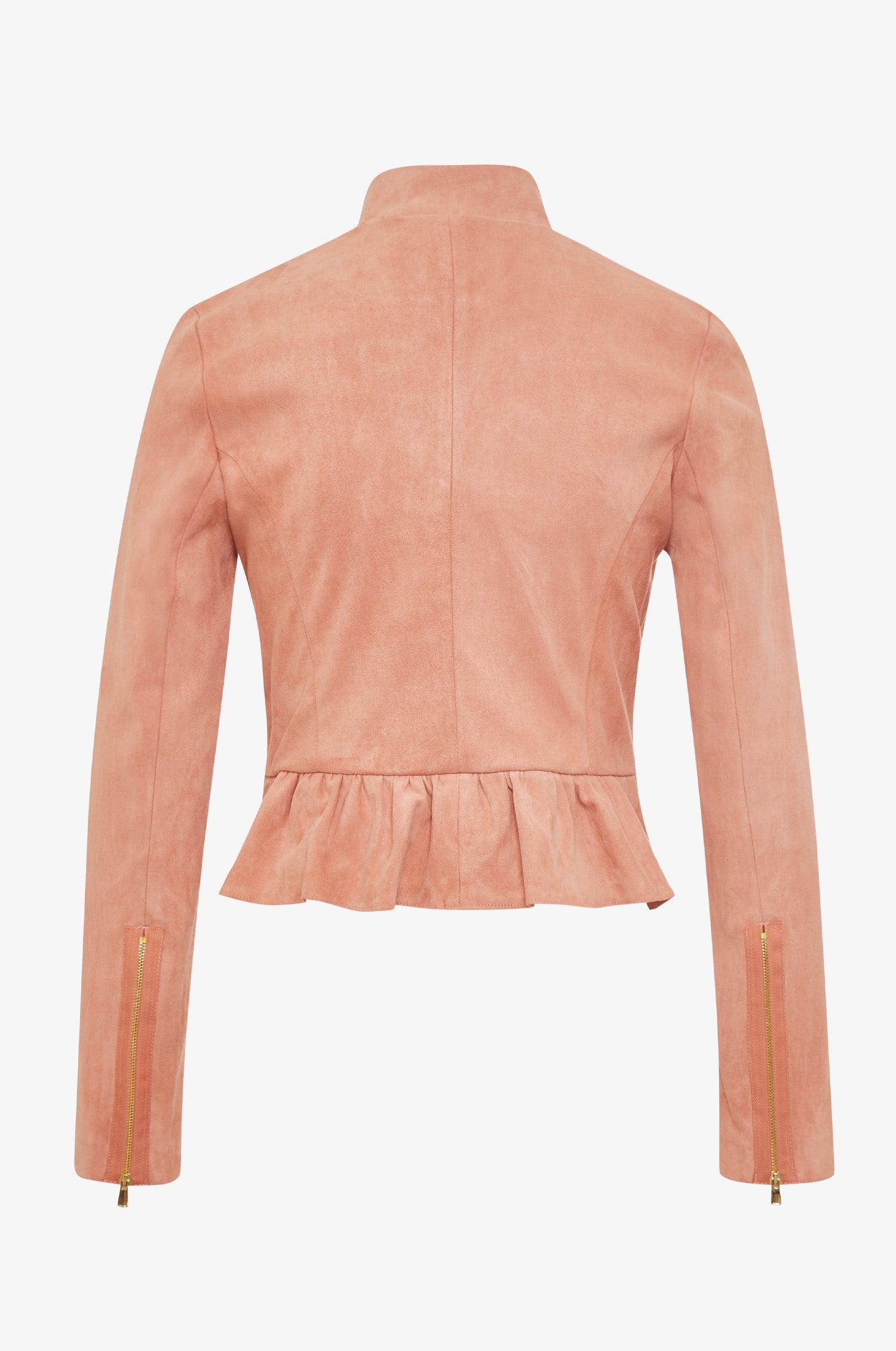 Lederjacke Sybille in peach - TRACHT À PORTER