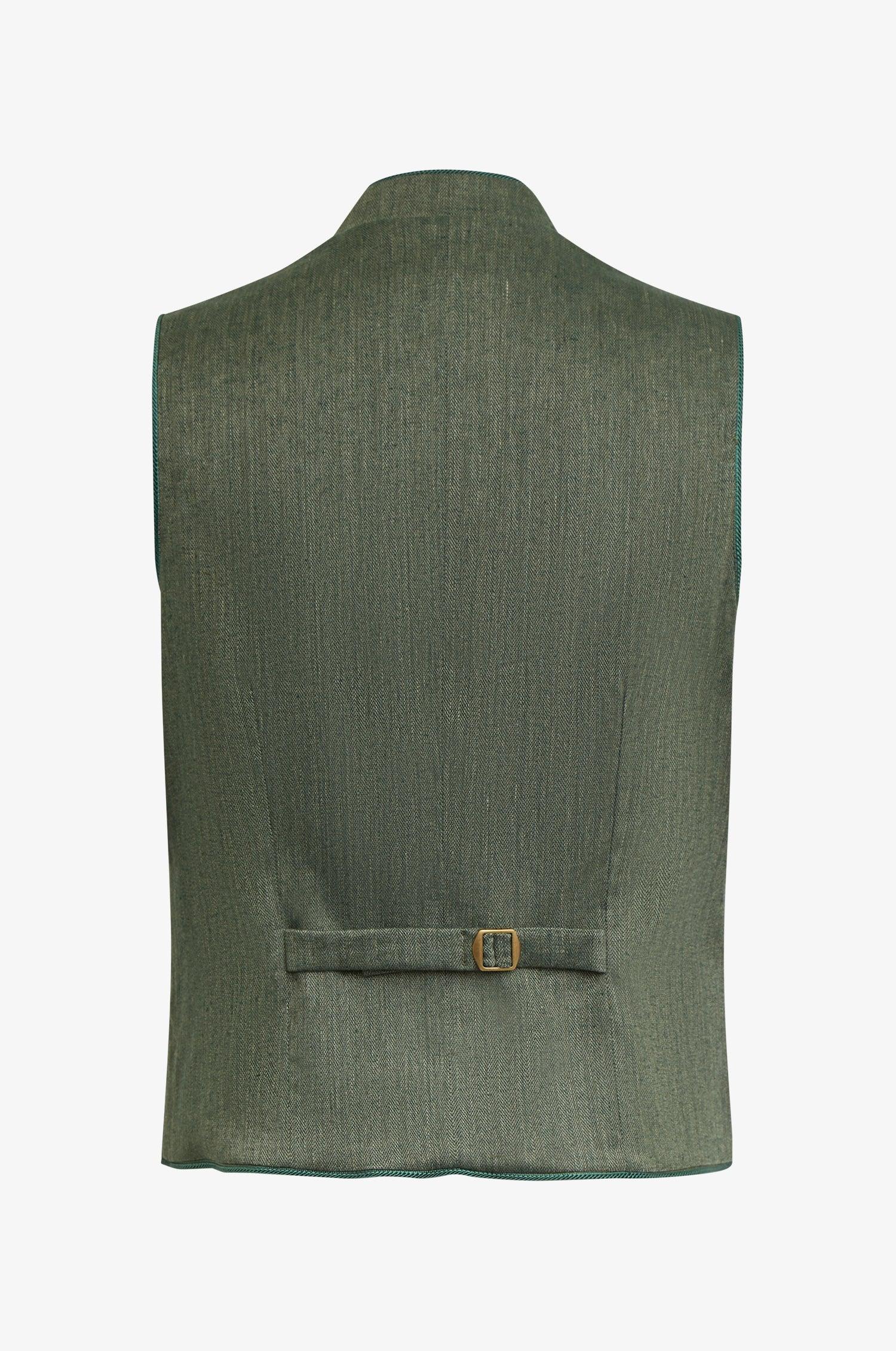 Trachtenweste Nick in Olive - TRACHT À PORTER