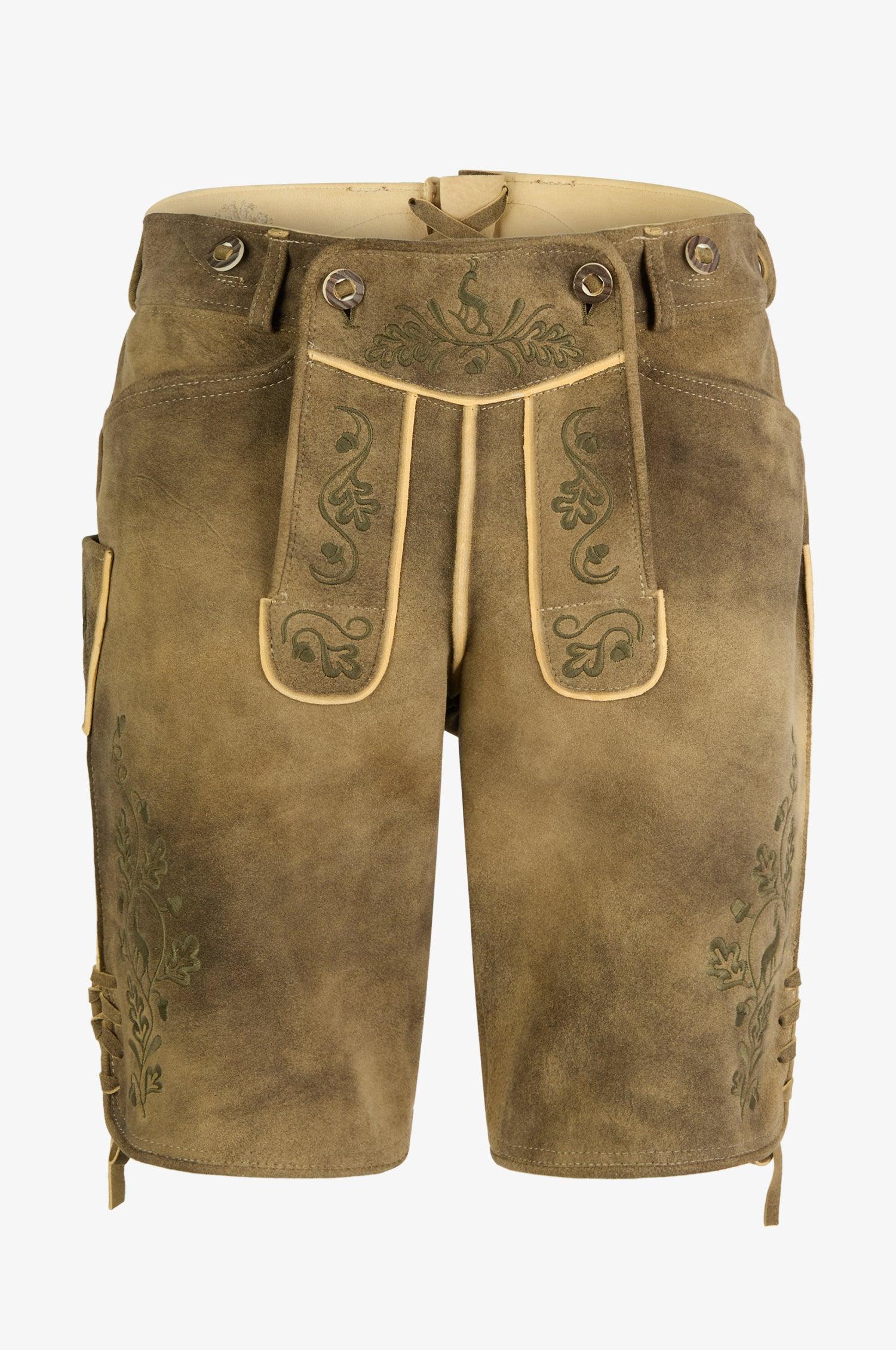 Ziegen Lederhose Ludwig in Inka - TRACHT À PORTER