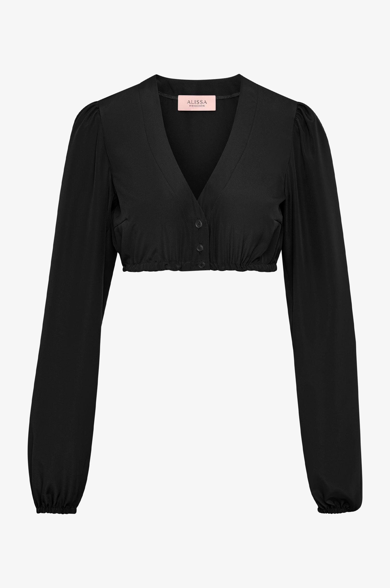 Dirndlbluse Lea in Schwarz - TRACHT À PORTER
