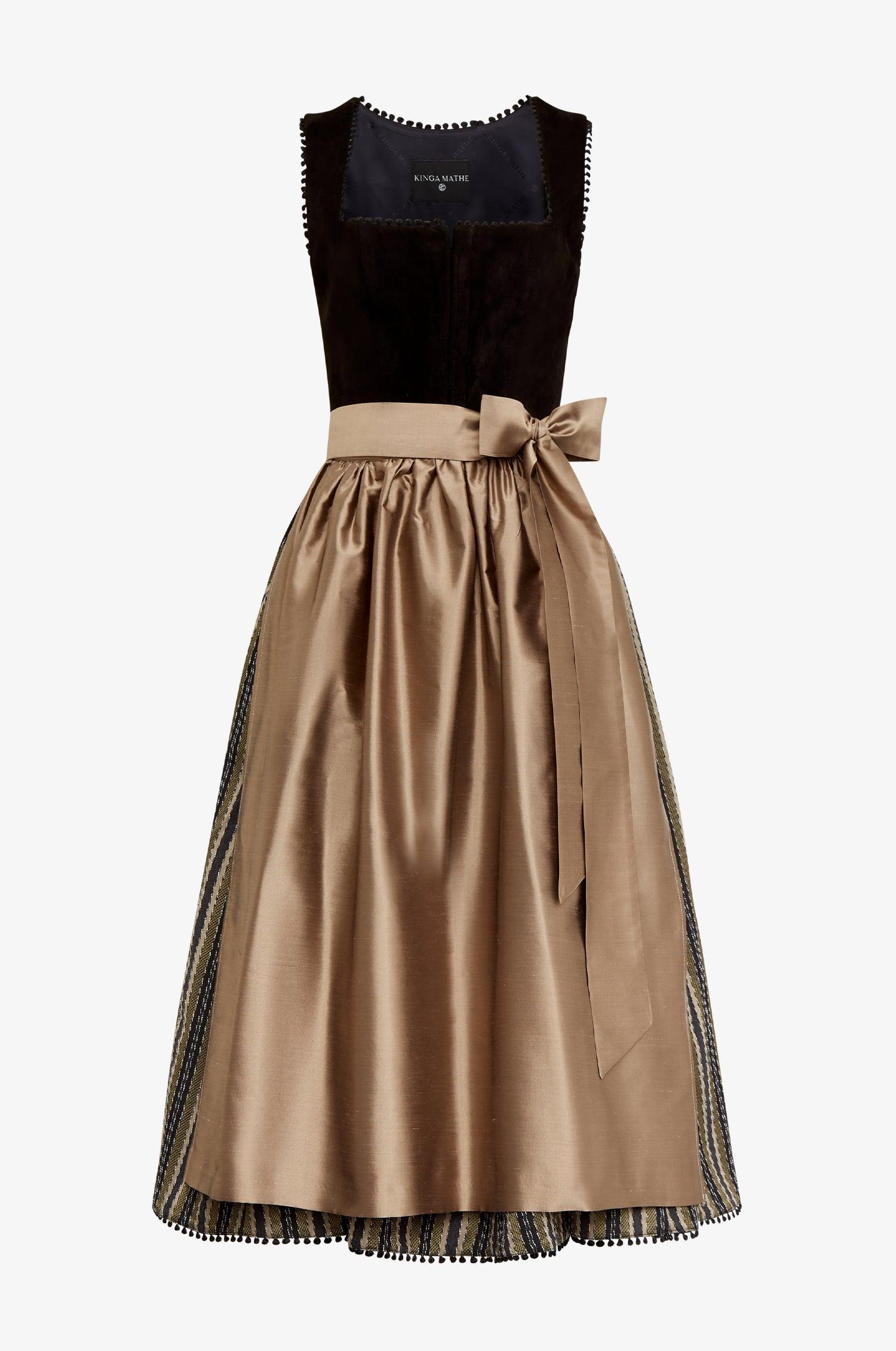 Lederdirndl Granada in Schwarz - TRACHT À PORTER