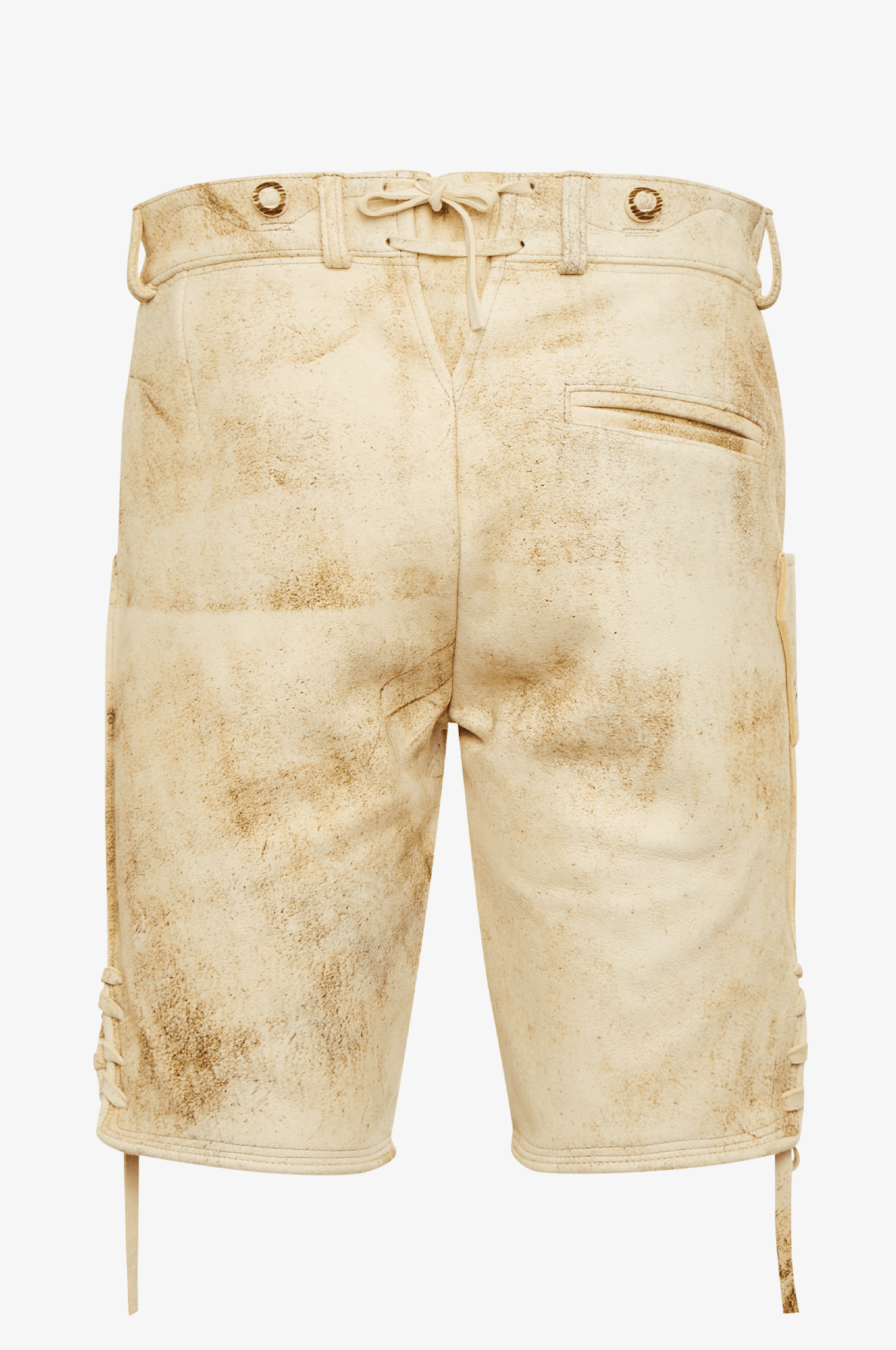 Ziegen Lederhose Ludwig in Champagner - TRACHT À PORTER