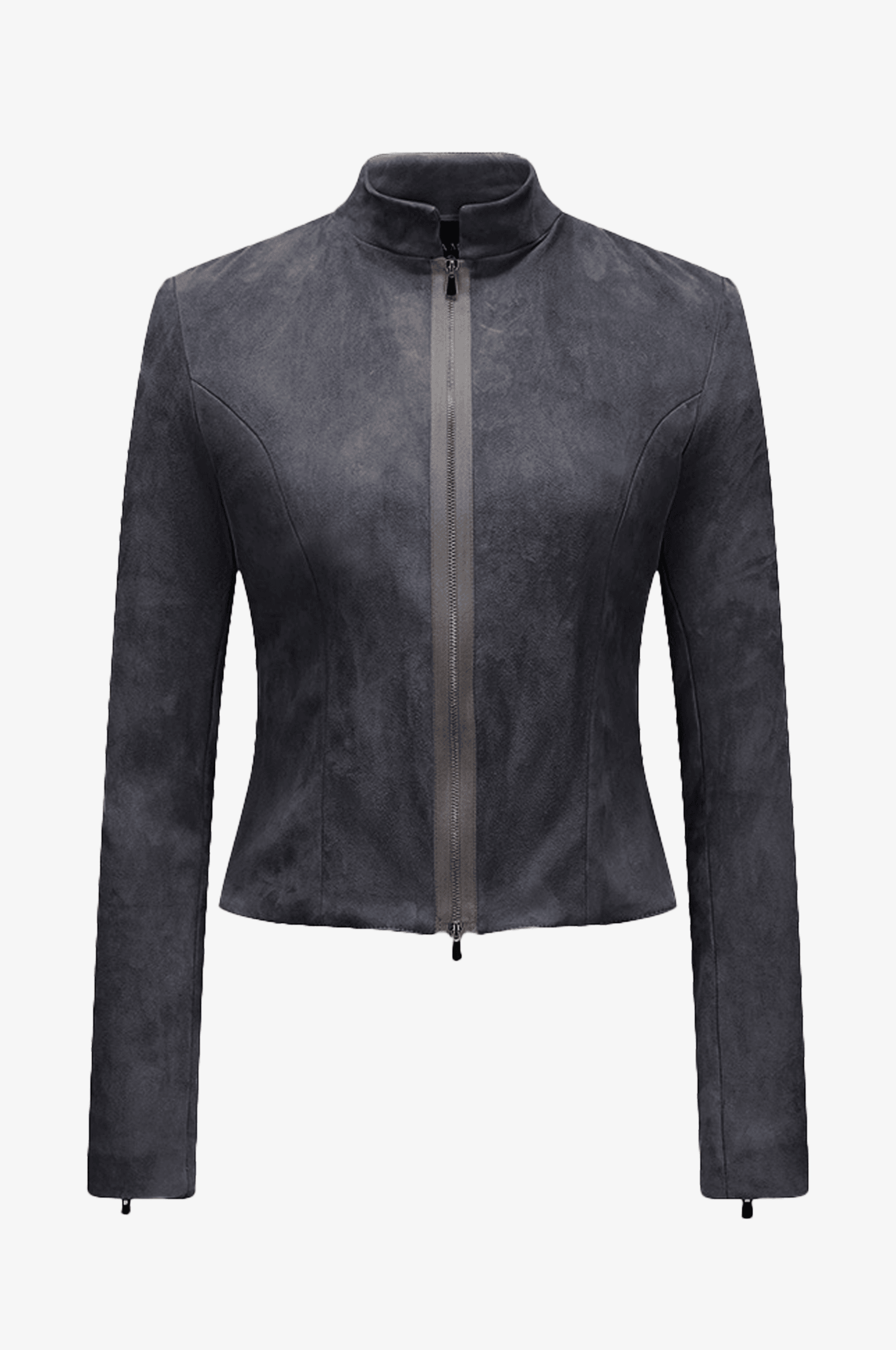 Lederjacke Sybille mit Schößchen in Mineral - TRACHT À PORTER