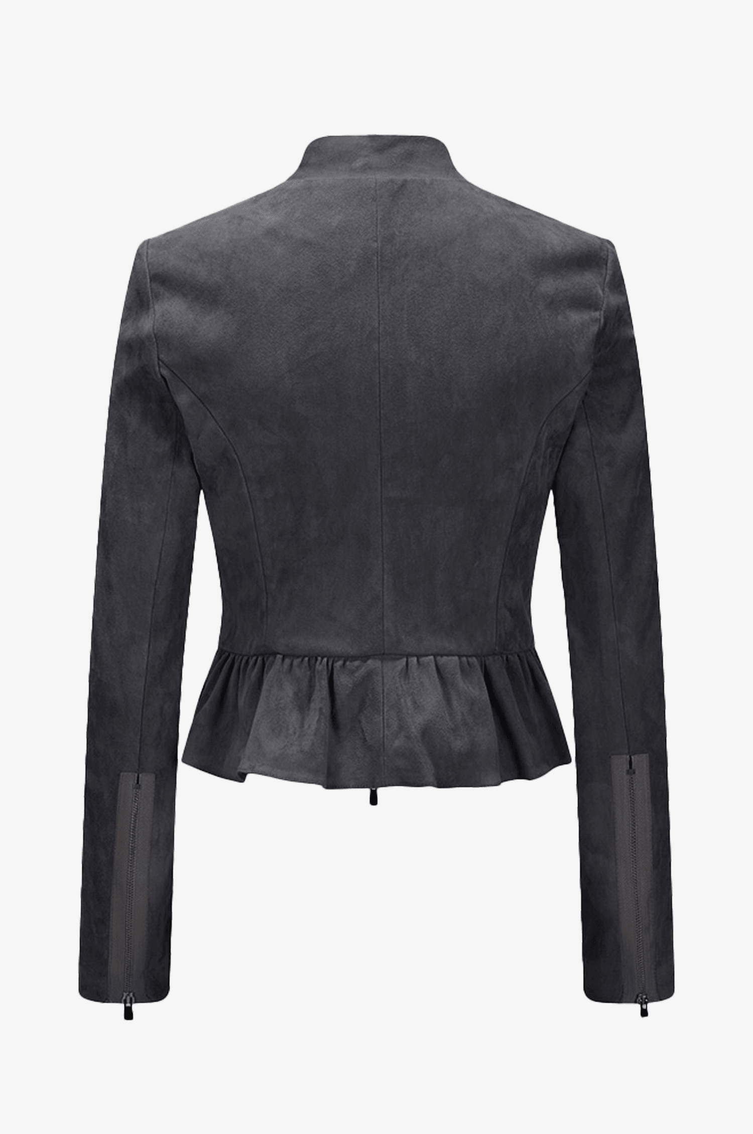 Lederjacke Sybille mit Schößchen in Mineral - TRACHT À PORTER