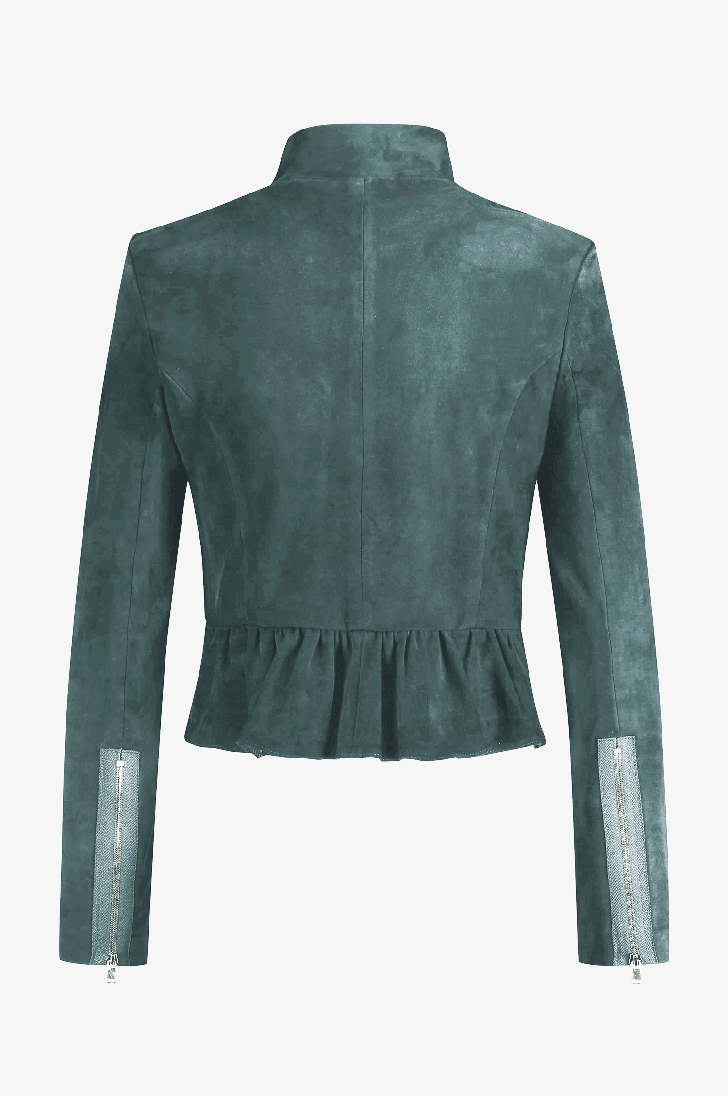 Lederjacke Sybille mit Schößchen in Velvet - TRACHT À PORTER