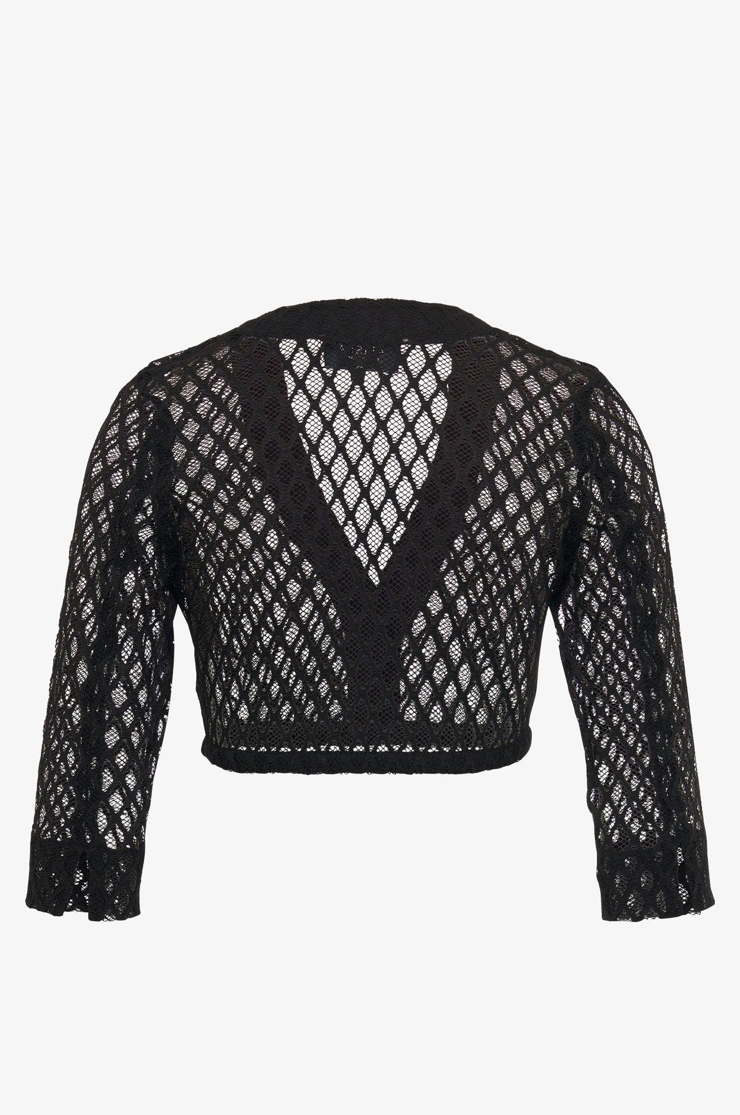 Dirndlbluse Lee in Schwarz - TRACHT À PORTER