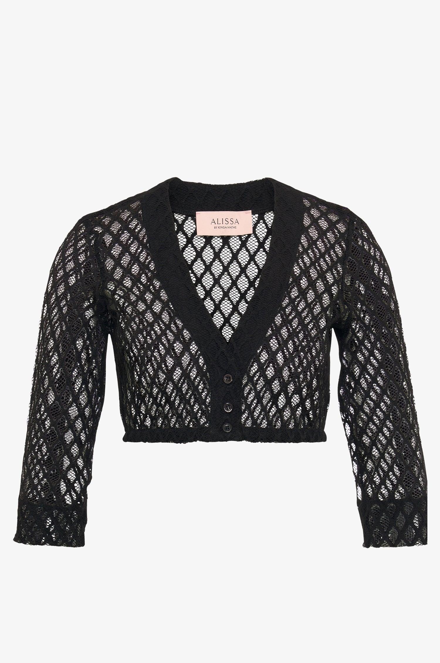 Dirndlbluse Lee in Schwarz - TRACHT À PORTER