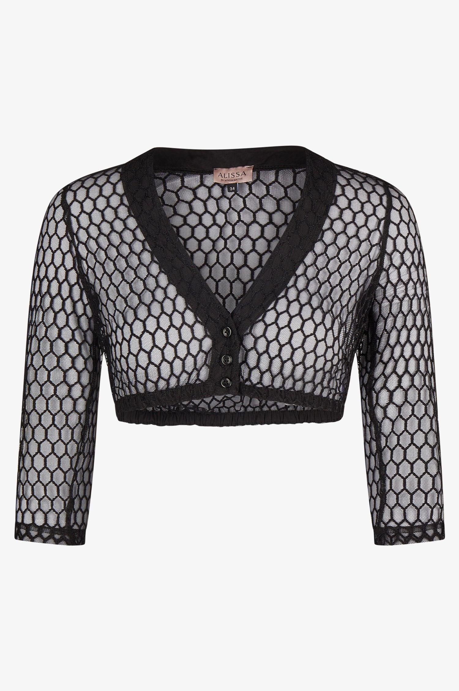 Dirndlbluse Lee in Schwarz - TRACHT À PORTER