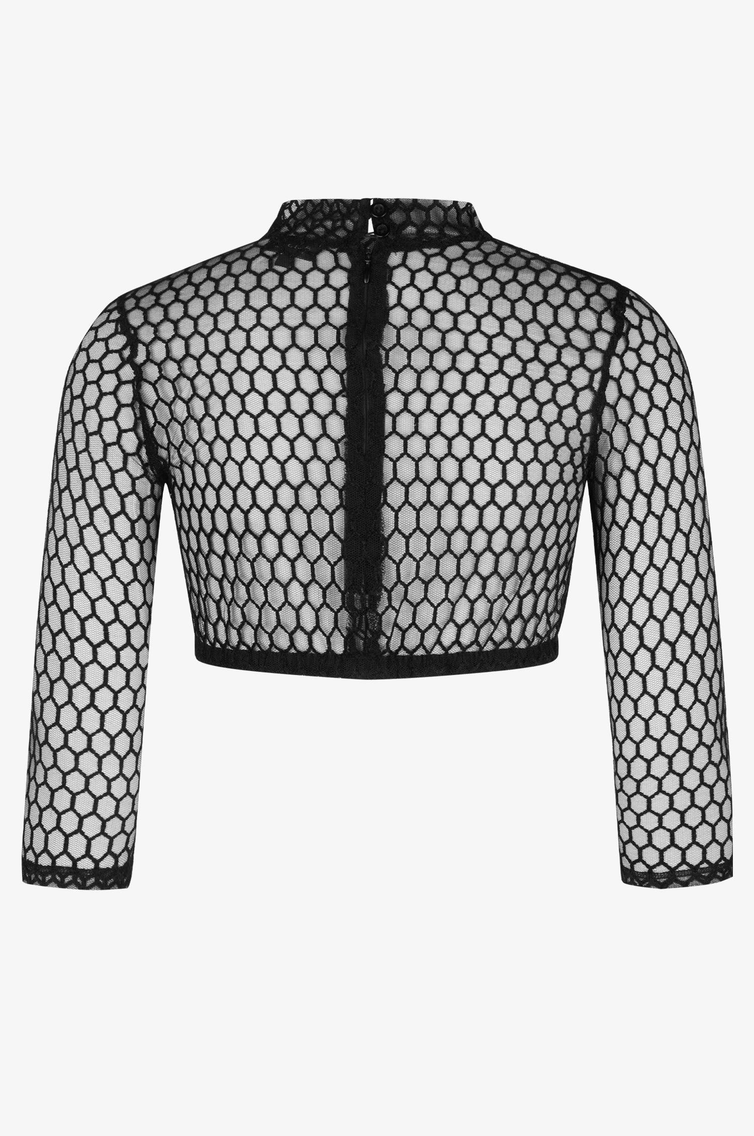 Dirndlbluse Liliana in Schwarz - TRACHT À PORTER