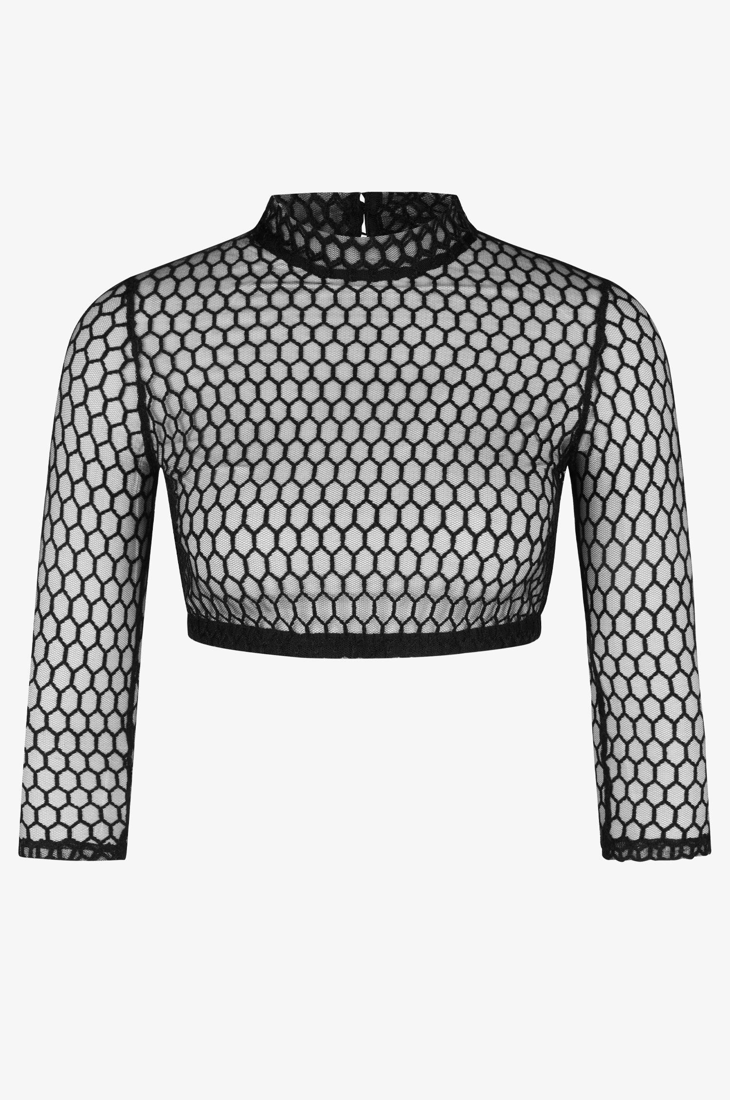 Dirndlbluse Liliana in Schwarz - TRACHT À PORTER