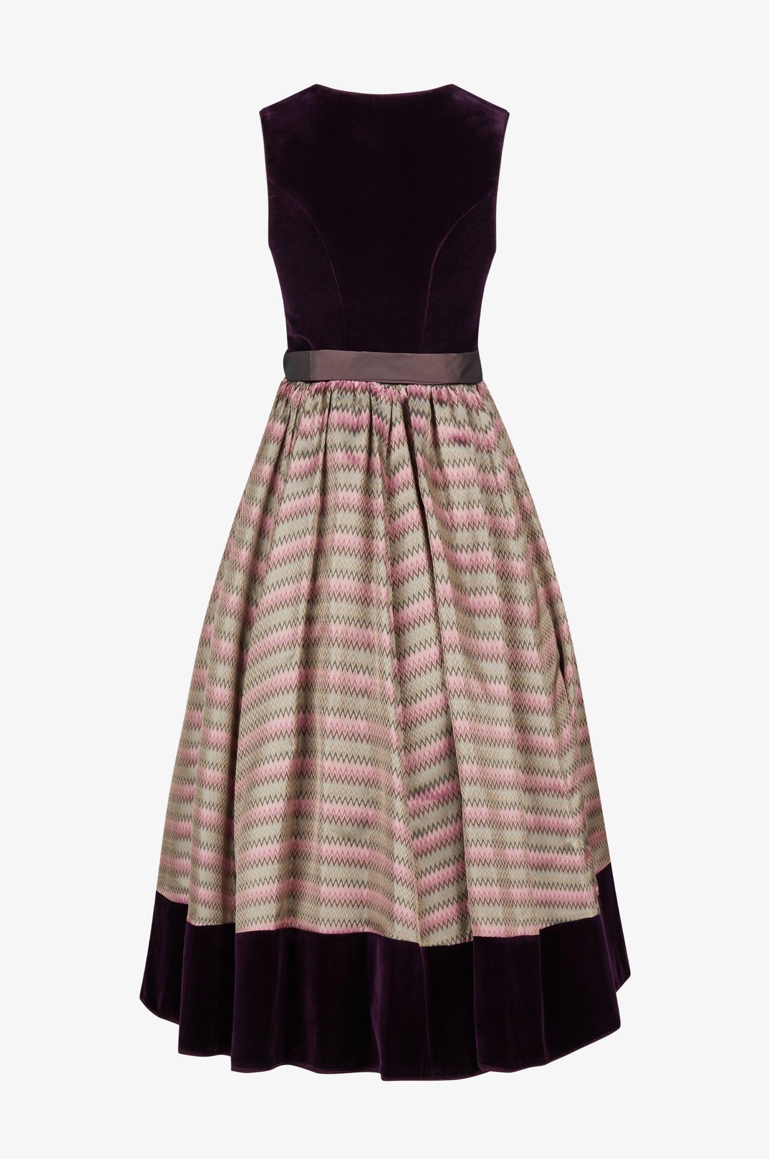 Dirndl Lorient in Aubergine - TRACHT À PORTER