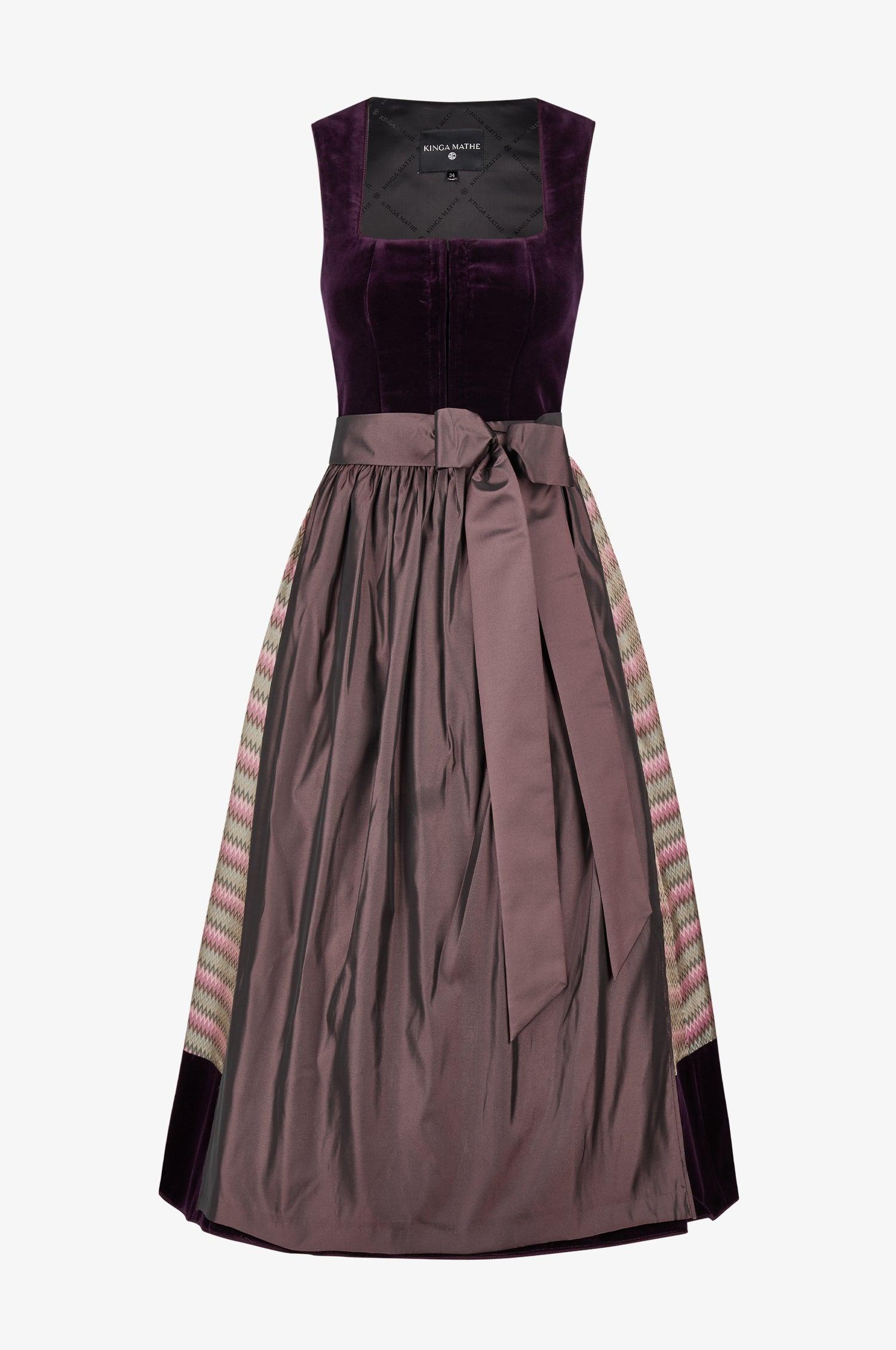 Dirndl Lorient in Aubergine - TRACHT À PORTER
