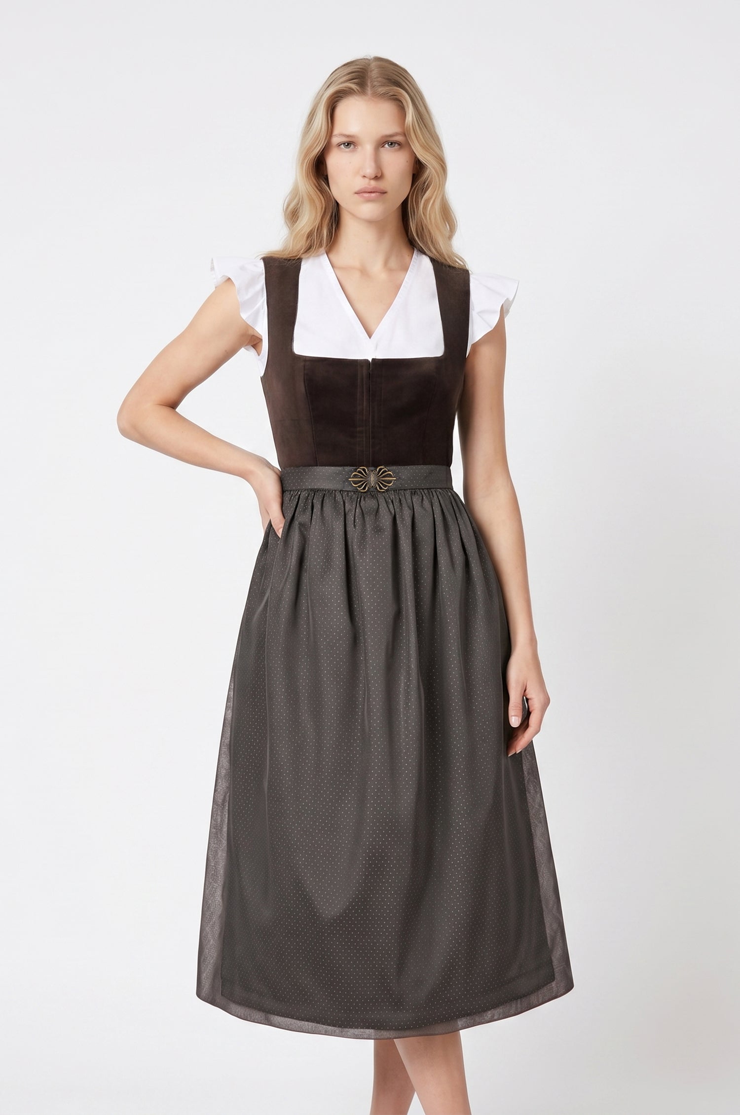 Dirndl Lumi in Trüffel