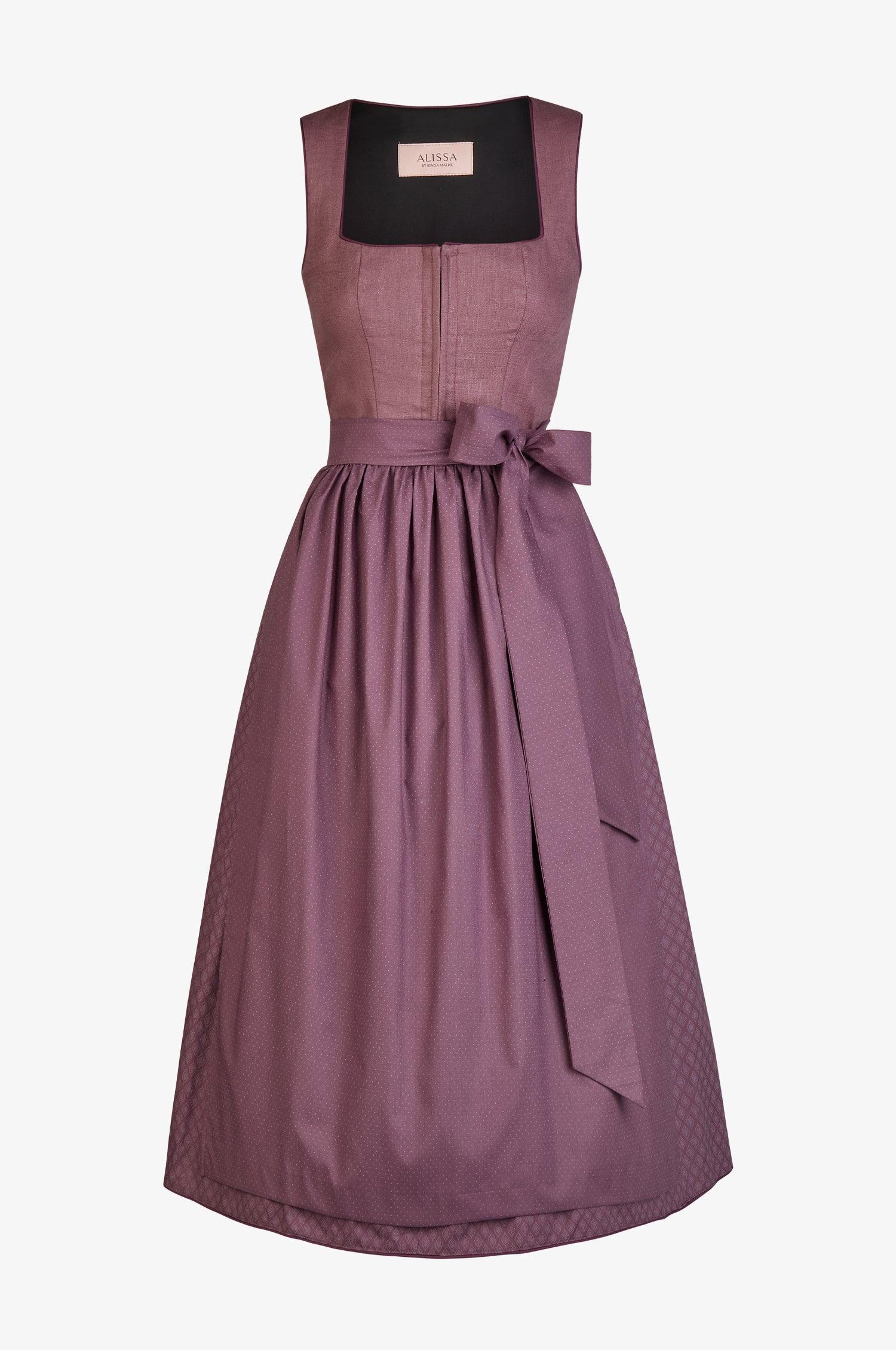 Dirndl Madlen in Mauve - TRACHT À PORTER