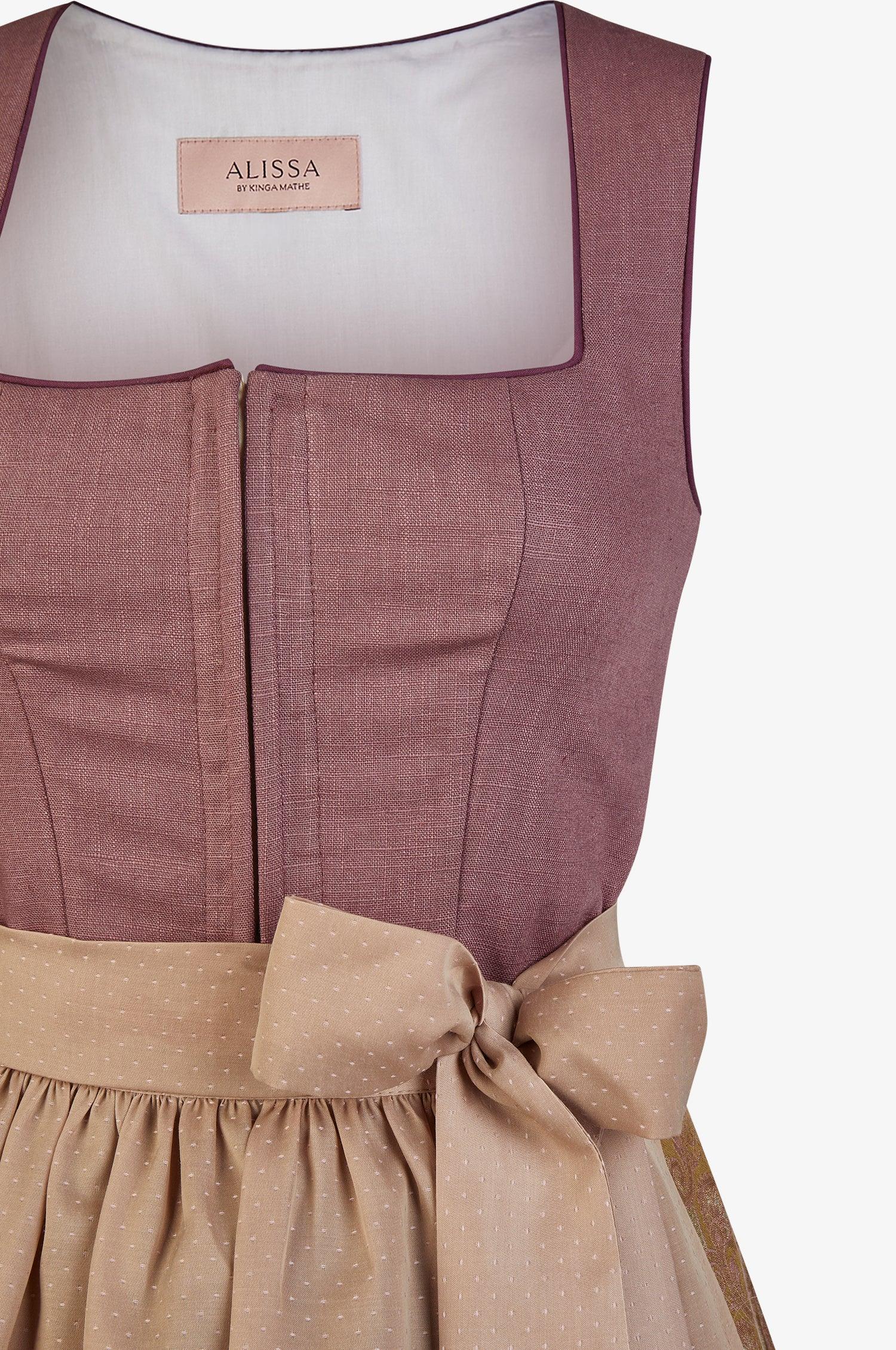 Dirndl Marleen in Mauve - TRACHT À PORTER