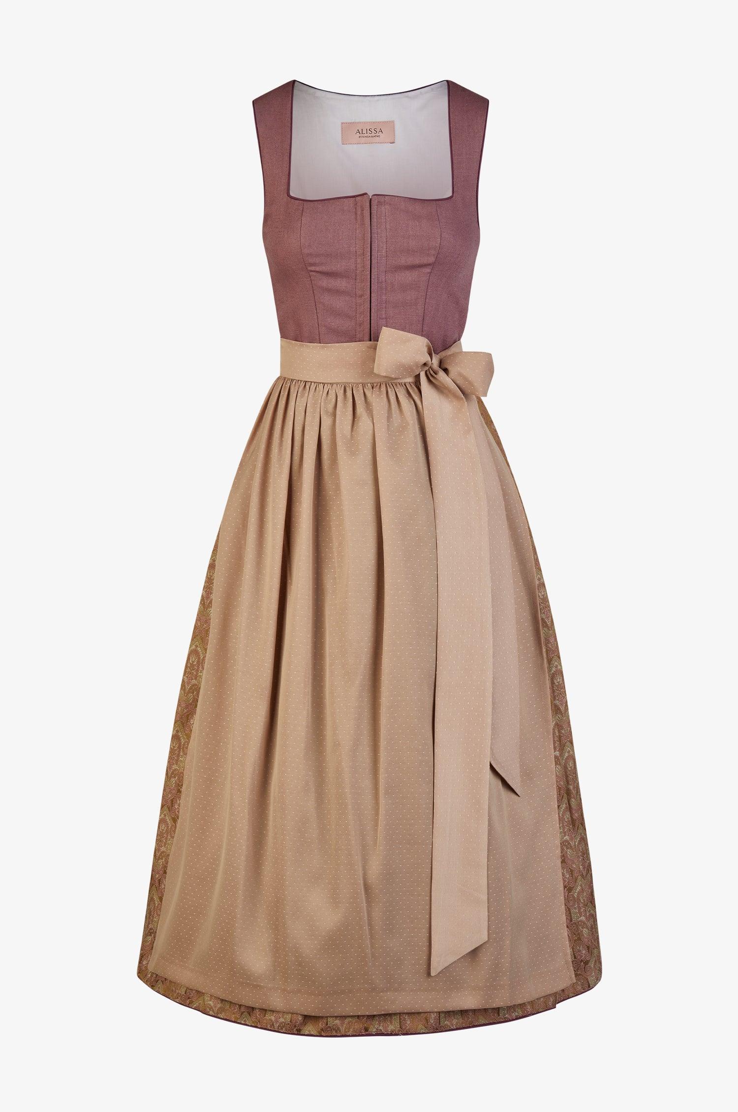 Dirndl Marleen in Mauve - TRACHT À PORTER