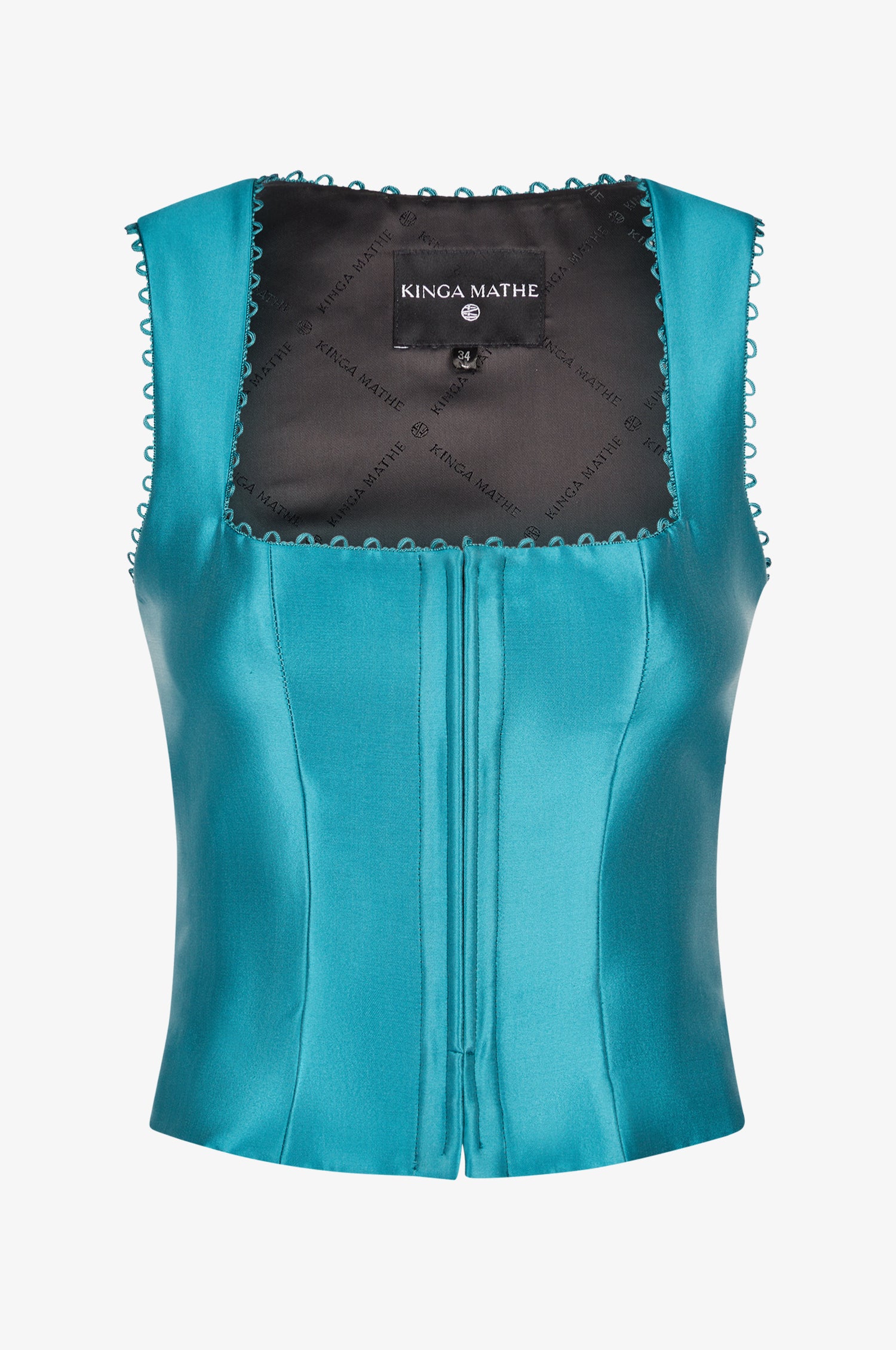 Kinga Mathe Set in Aqua