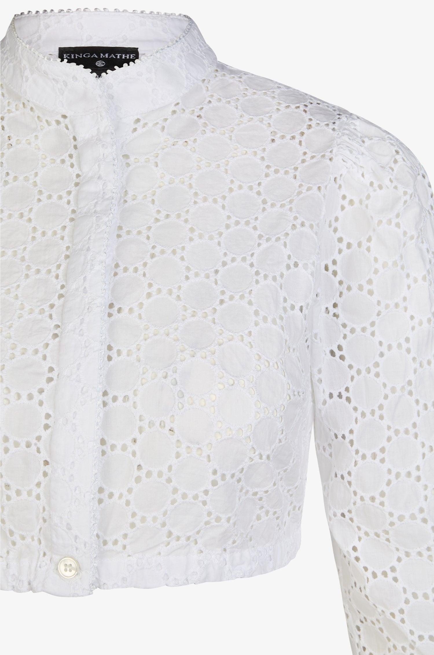 Dirndlbluse Mimi in Weiß - TRACHT À PORTER