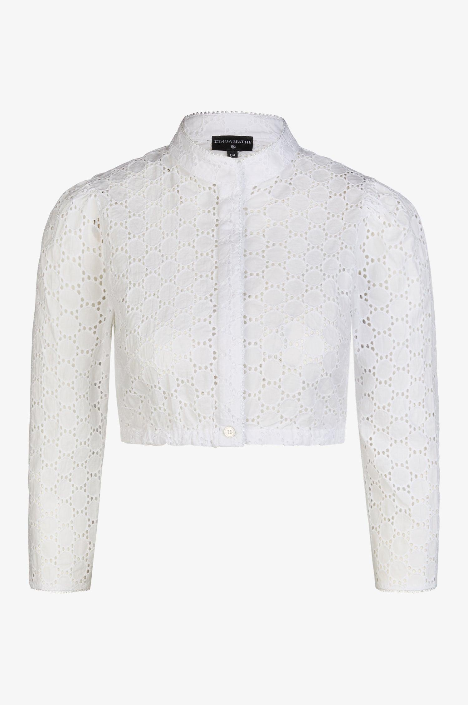 Dirndlbluse Mimi in Weiß - TRACHT À PORTER
