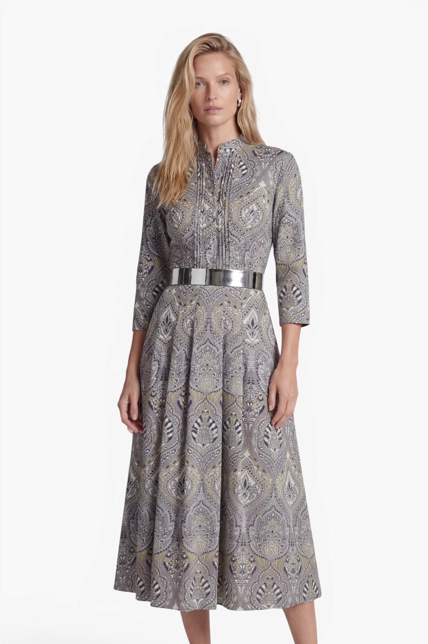 Kleid Odelia in Taubenblau