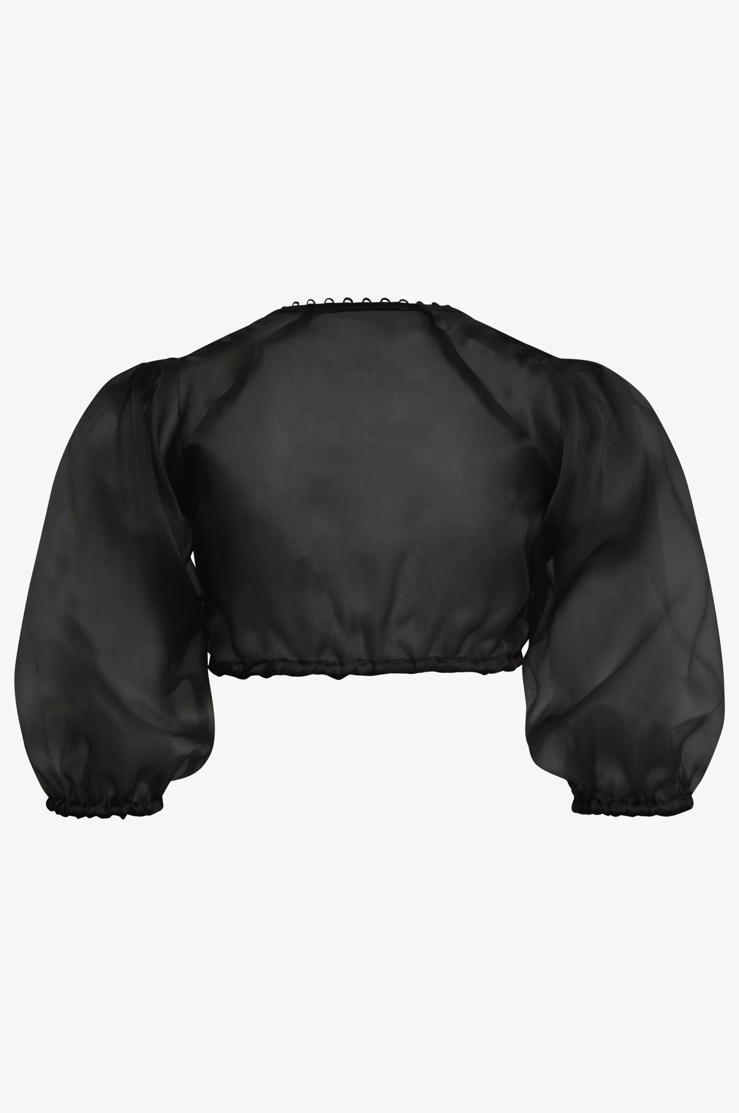 Organzabluse Kaira in Schwarz - TRACHT À PORTER