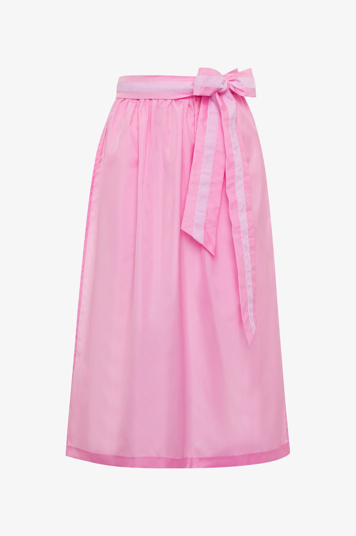 Glanz Schürze Pink mit Samt