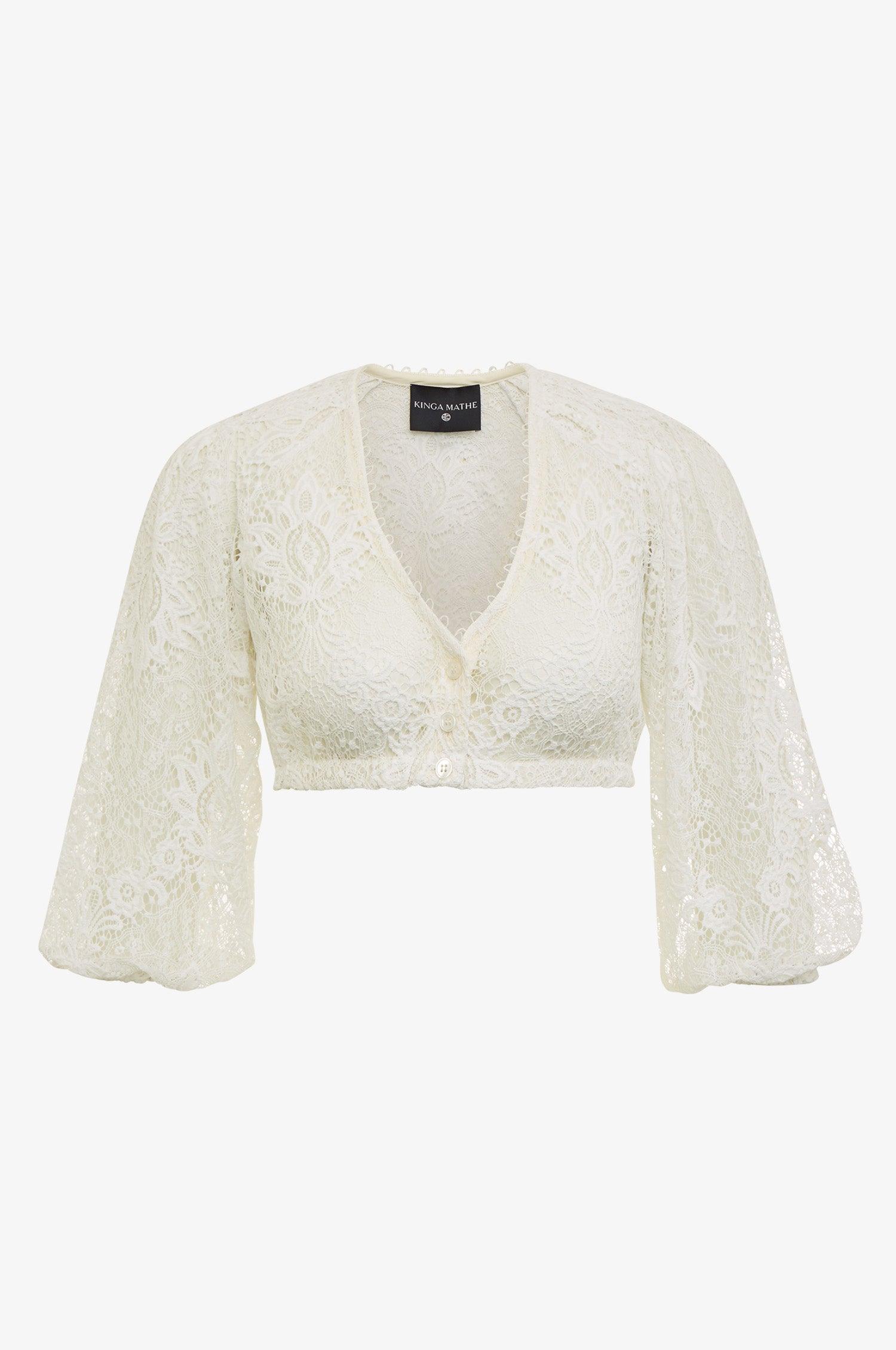 Bluse Kaira in Weiß - TRACHT À PORTER