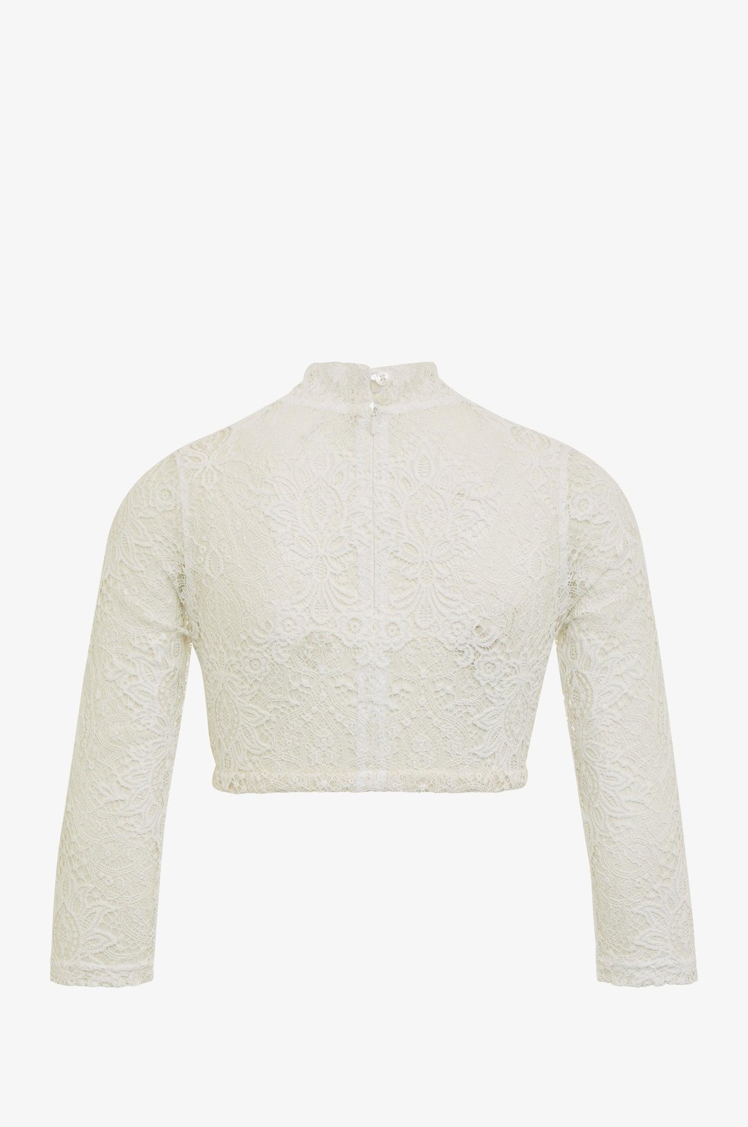 Dirndlbluse Inga in weiß - TRACHT À PORTER