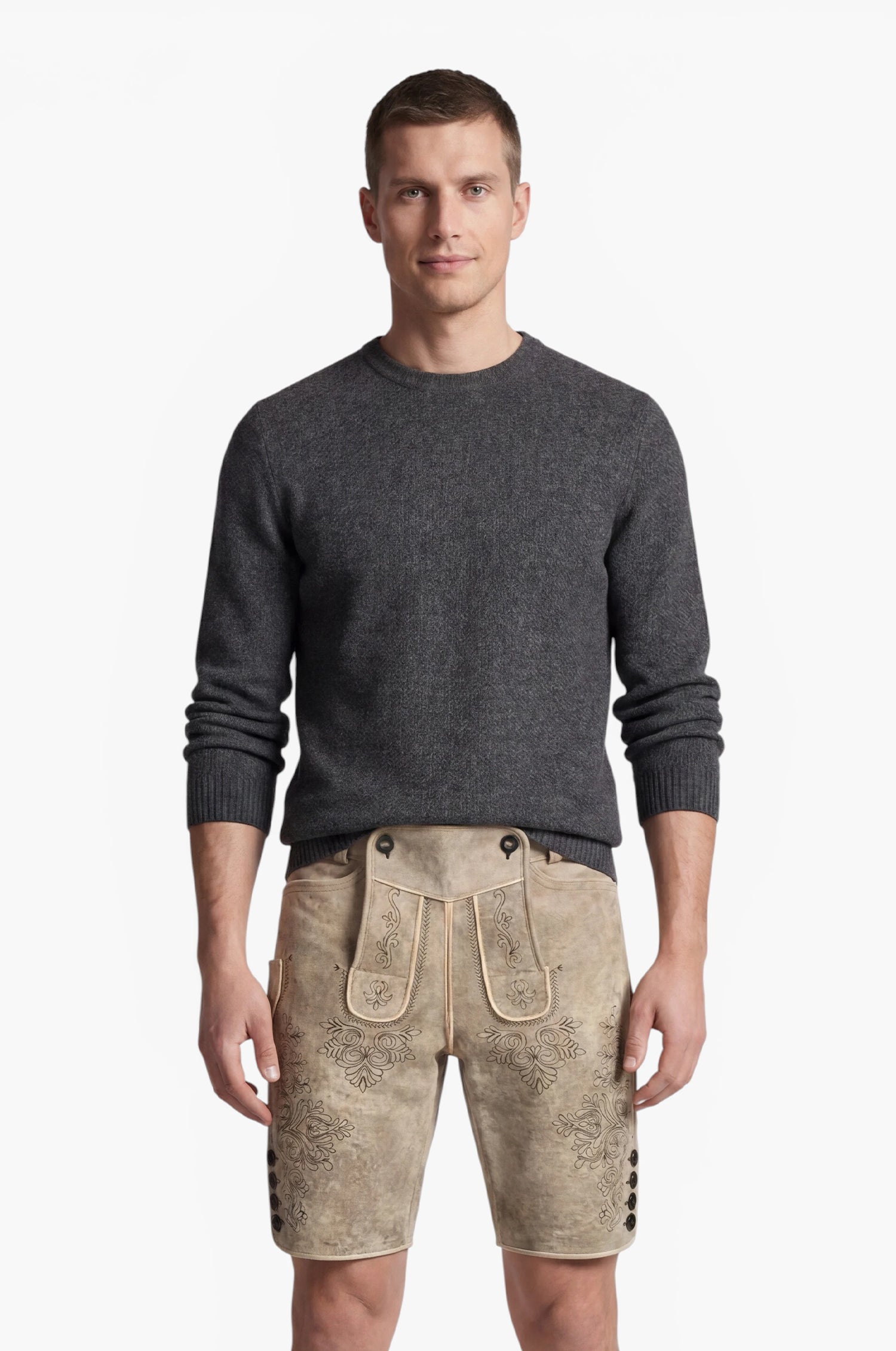 Cashmere Pullover Charles in Grau