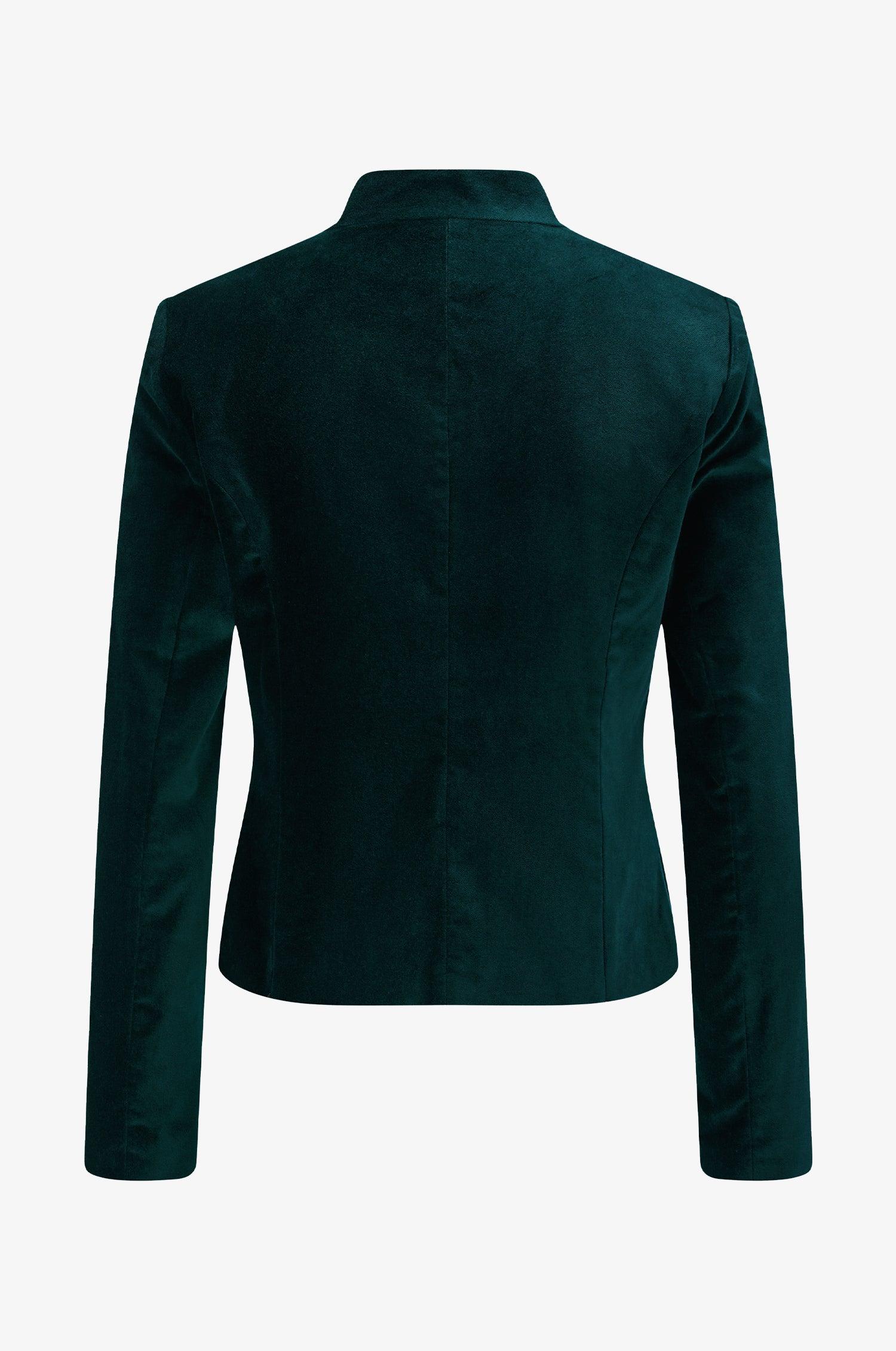 Samtjacke Constanze in Petrol - TRACHT À PORTER