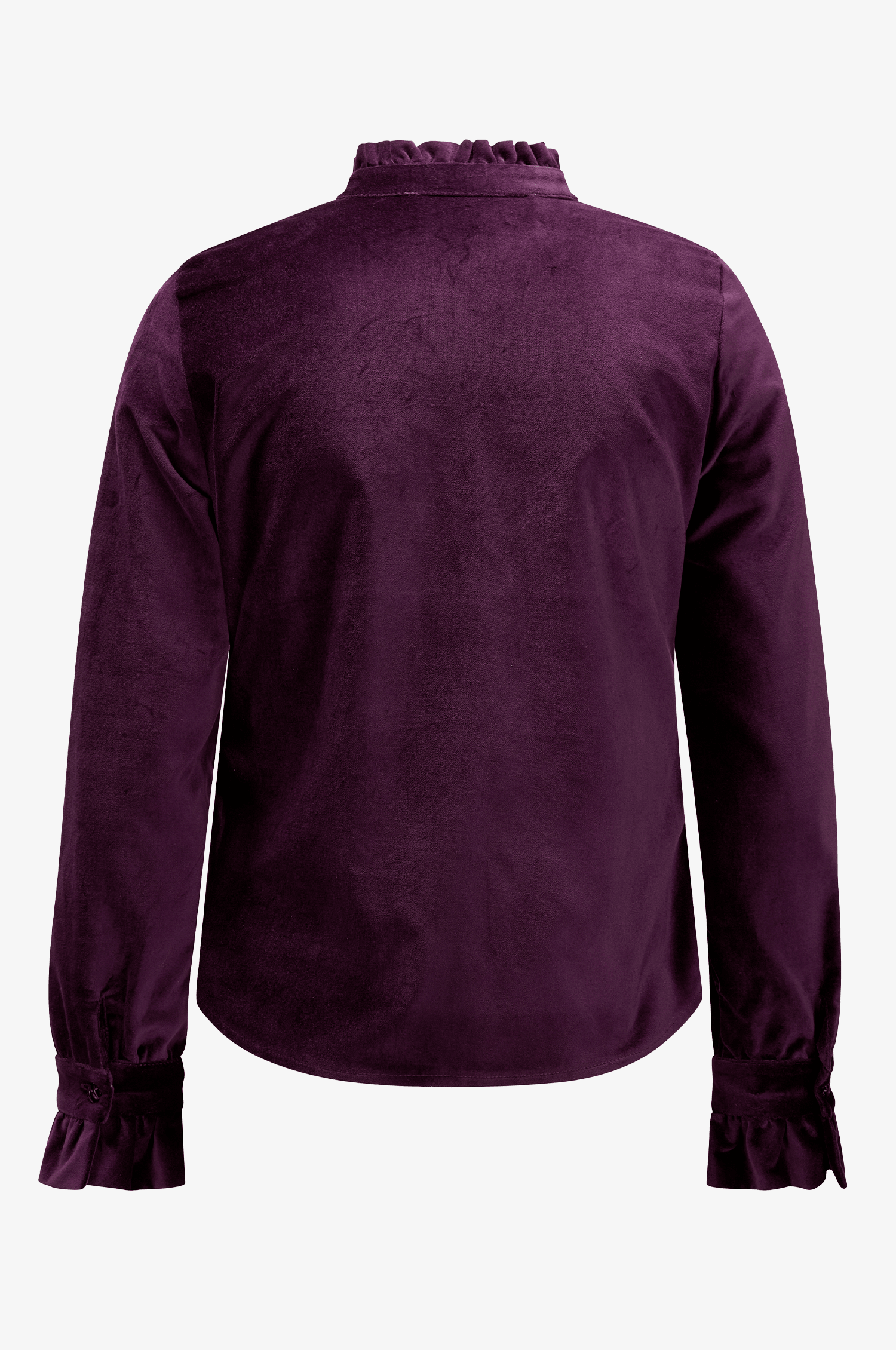 Samtbluse Lady in Aubergine - TRACHT À PORTER