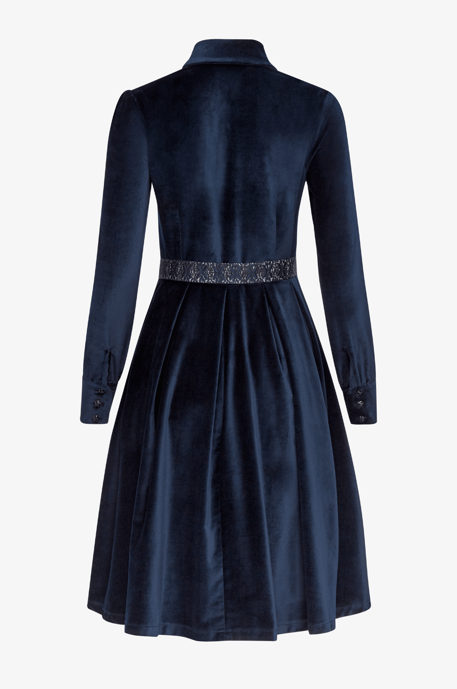 Samtkleid Dia in Nachtblau - TRACHT À PORTER