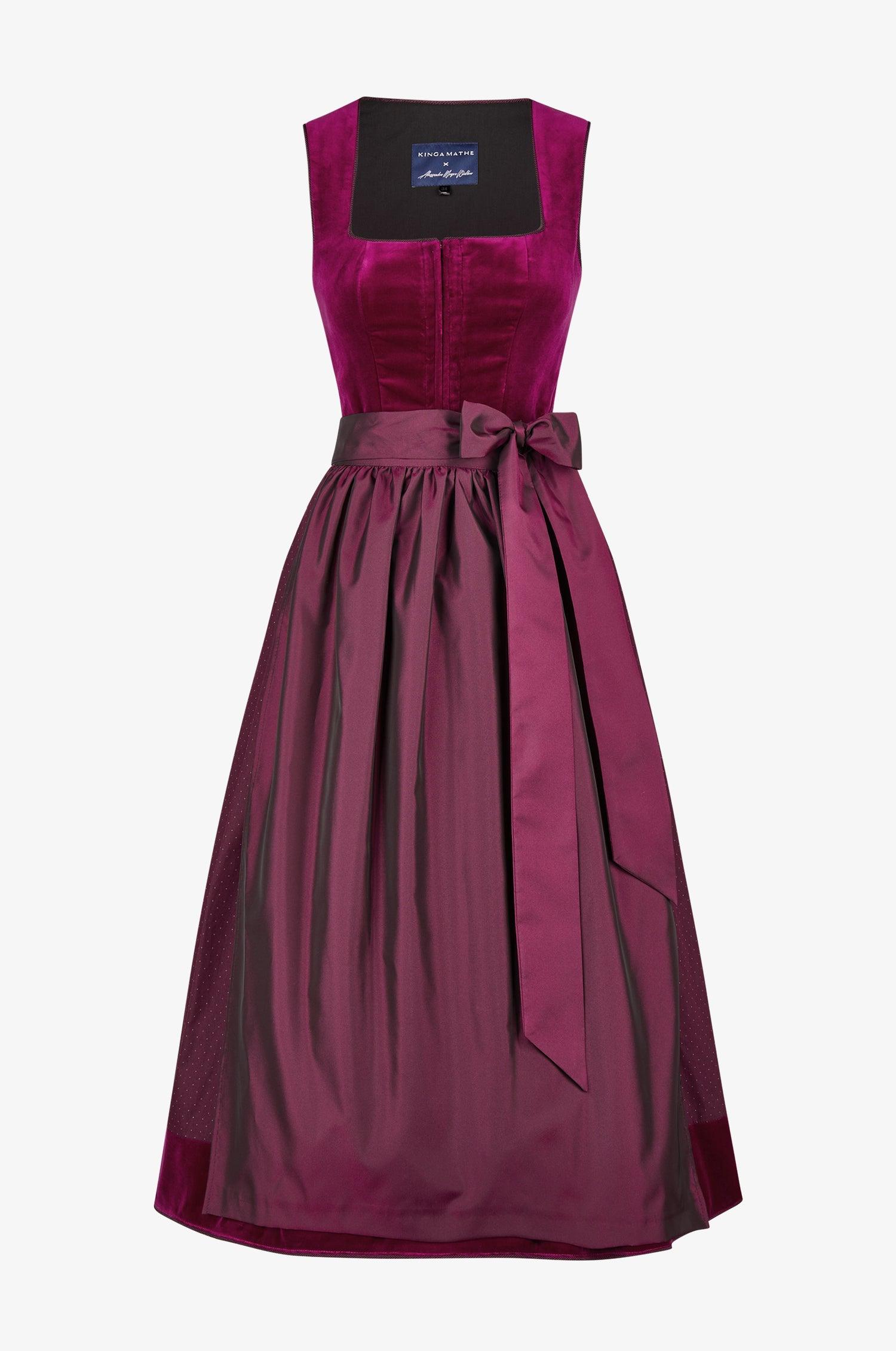 Samtdirndl Sandy in Pink - TRACHT À PORTER