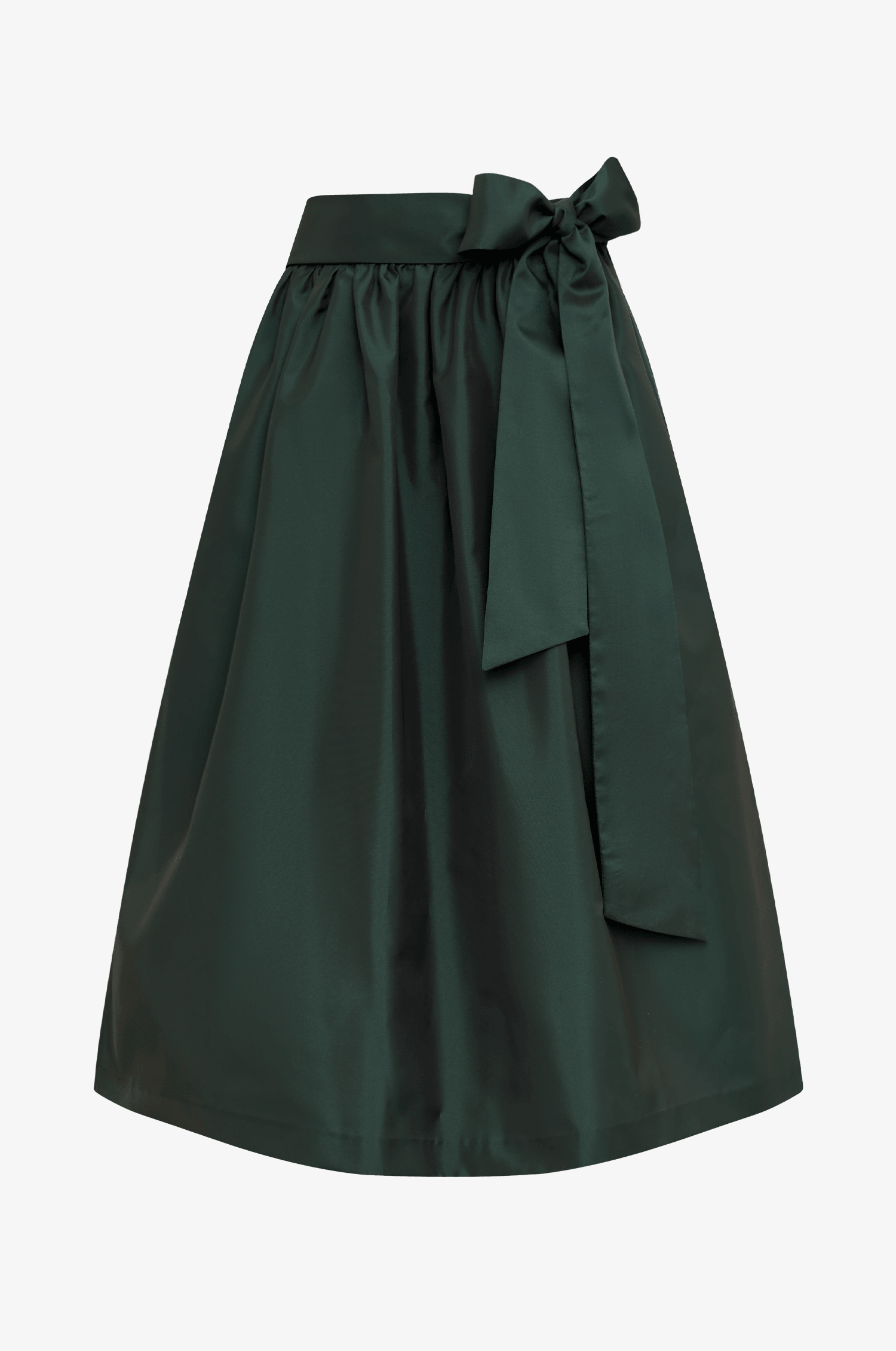 Glanz-Schürze in Tannengrün - TRACHT À PORTER