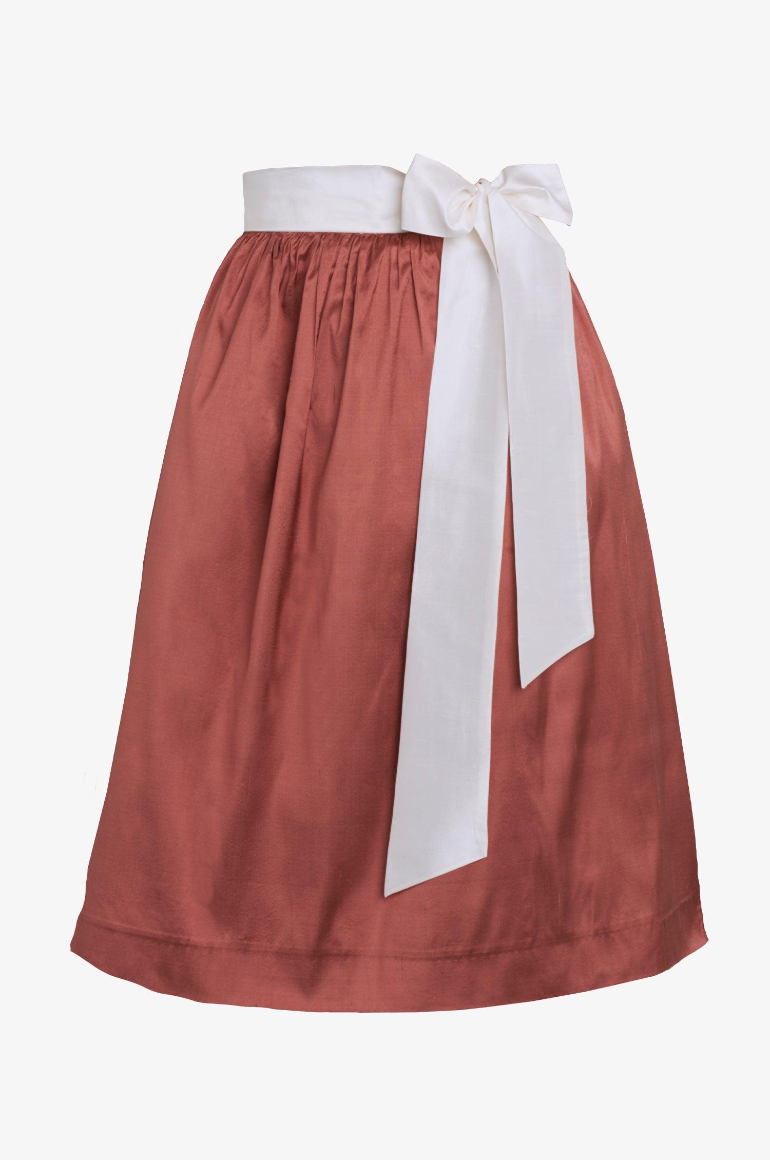 Seidenschürze Toulouse in Rosenholz - TRACHT À PORTER