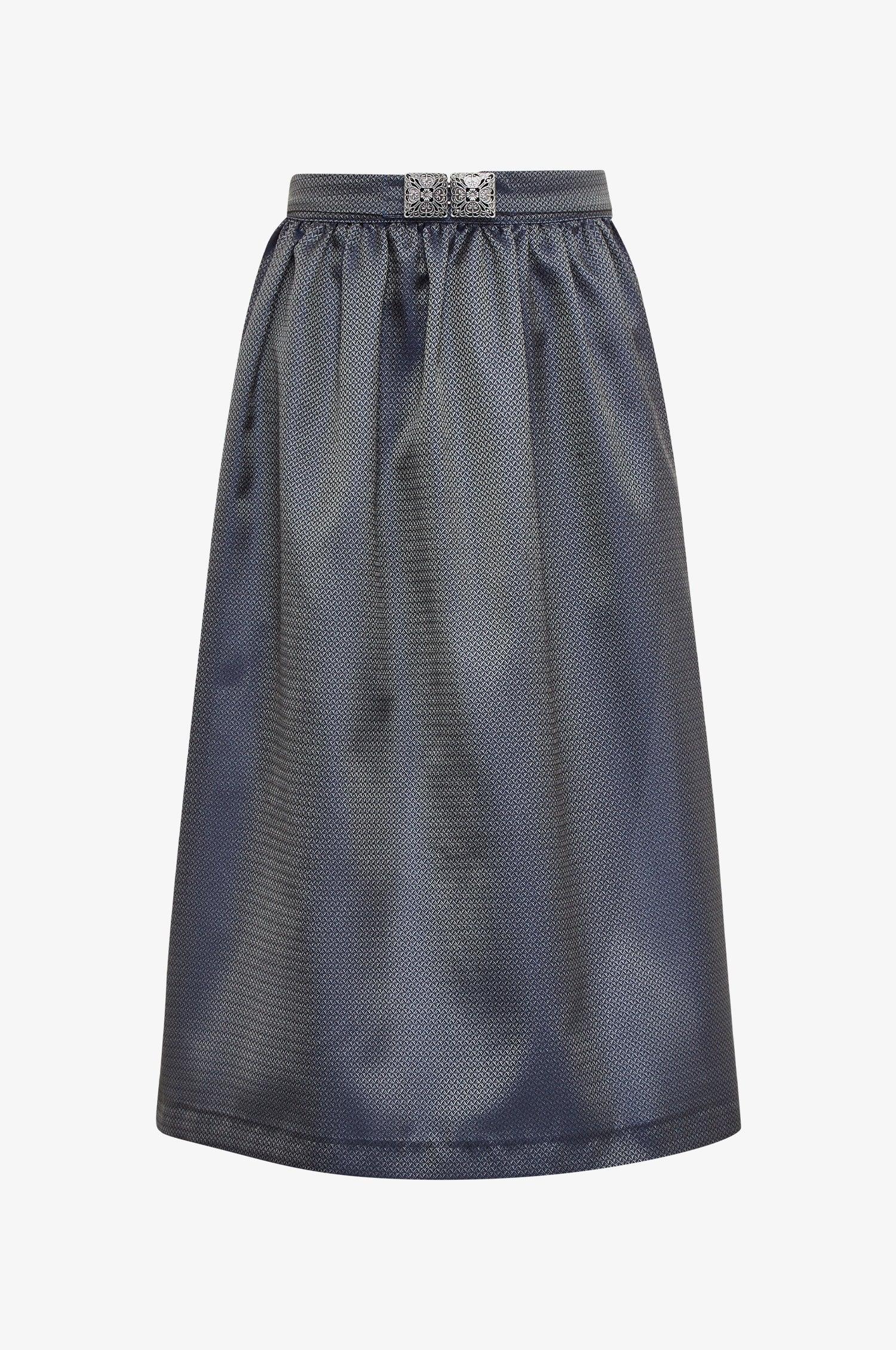 Glanzschürze mit Schnalle in Blau - TRACHT À PORTER