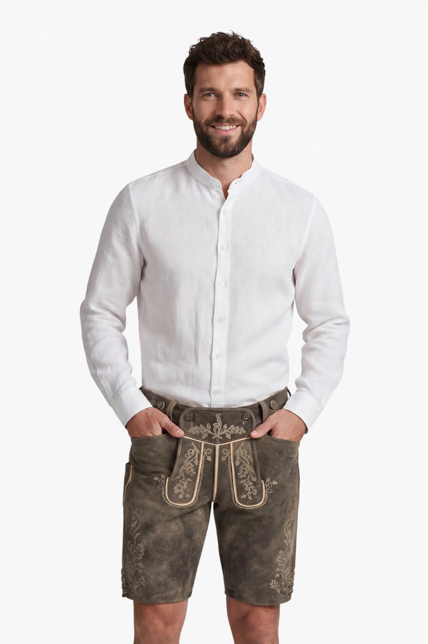 Ziegenlederhose Sepp in Natur