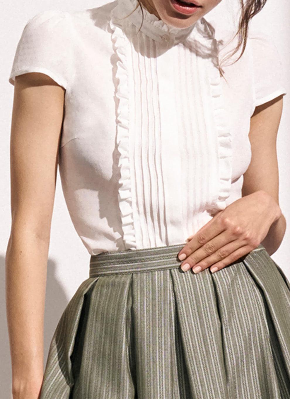 Bluse Jara in Weiß - TRACHT À PORTER
