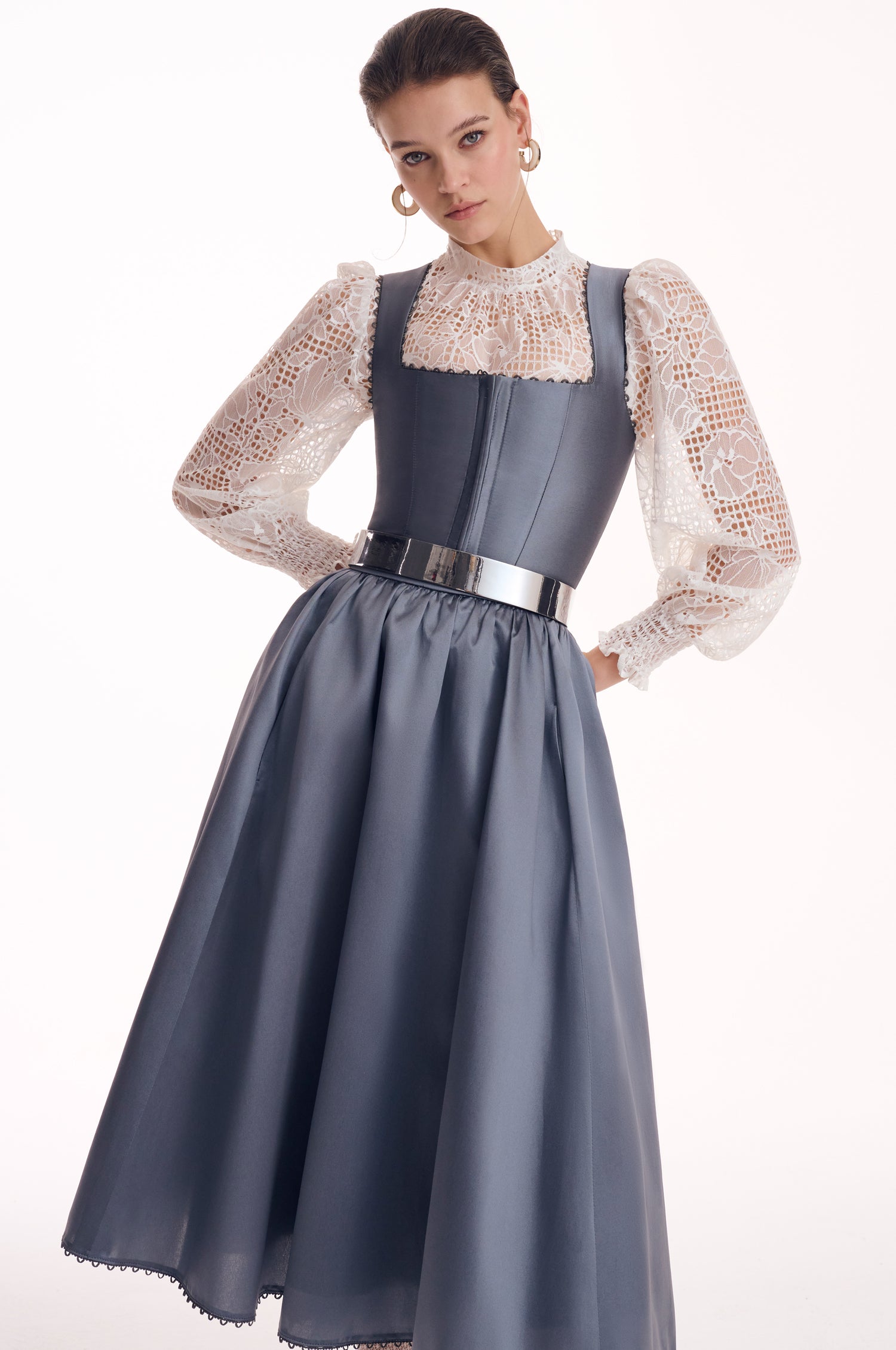 Kinga Mathe Set in Stahlblau