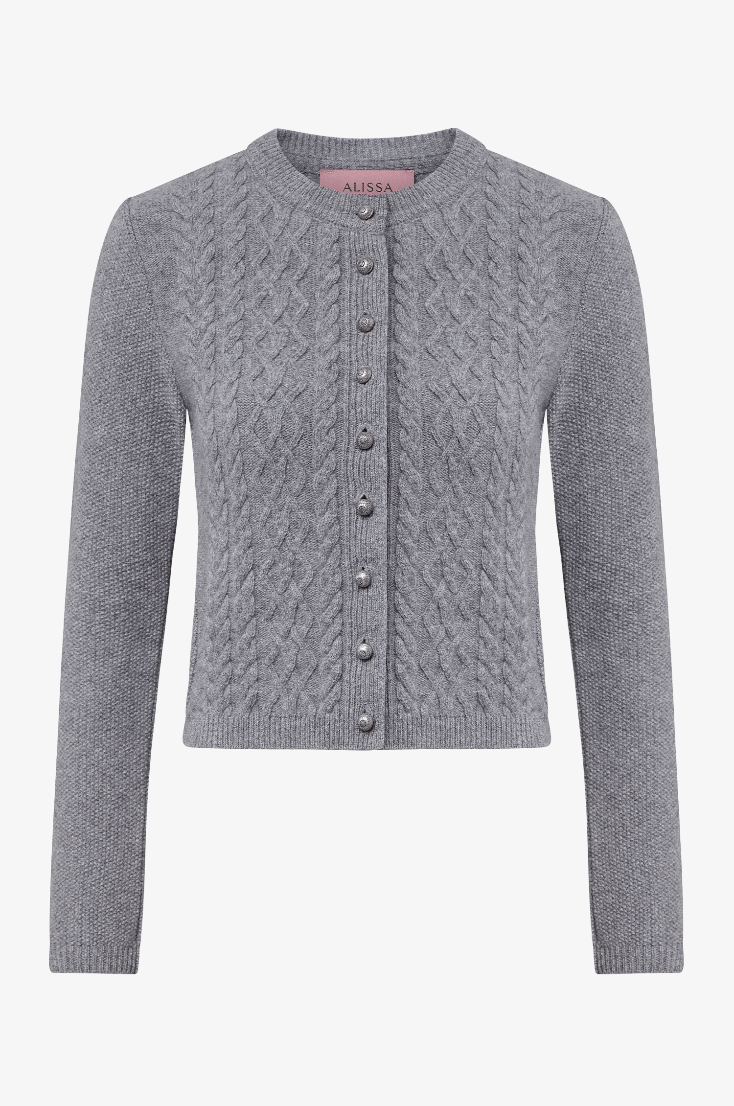 Strickjacke Alissa in Grau - TRACHT À PORTER