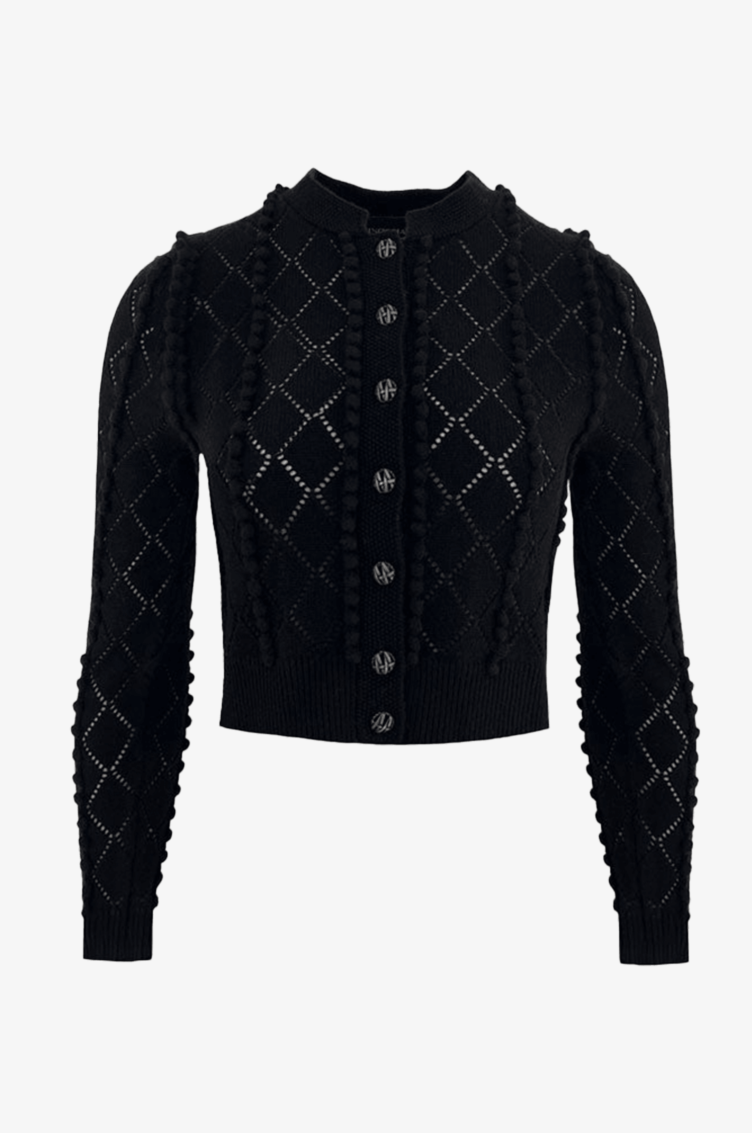 Cashmere Strickjacke Amalia in Schwarz - TRACHT À PORTER